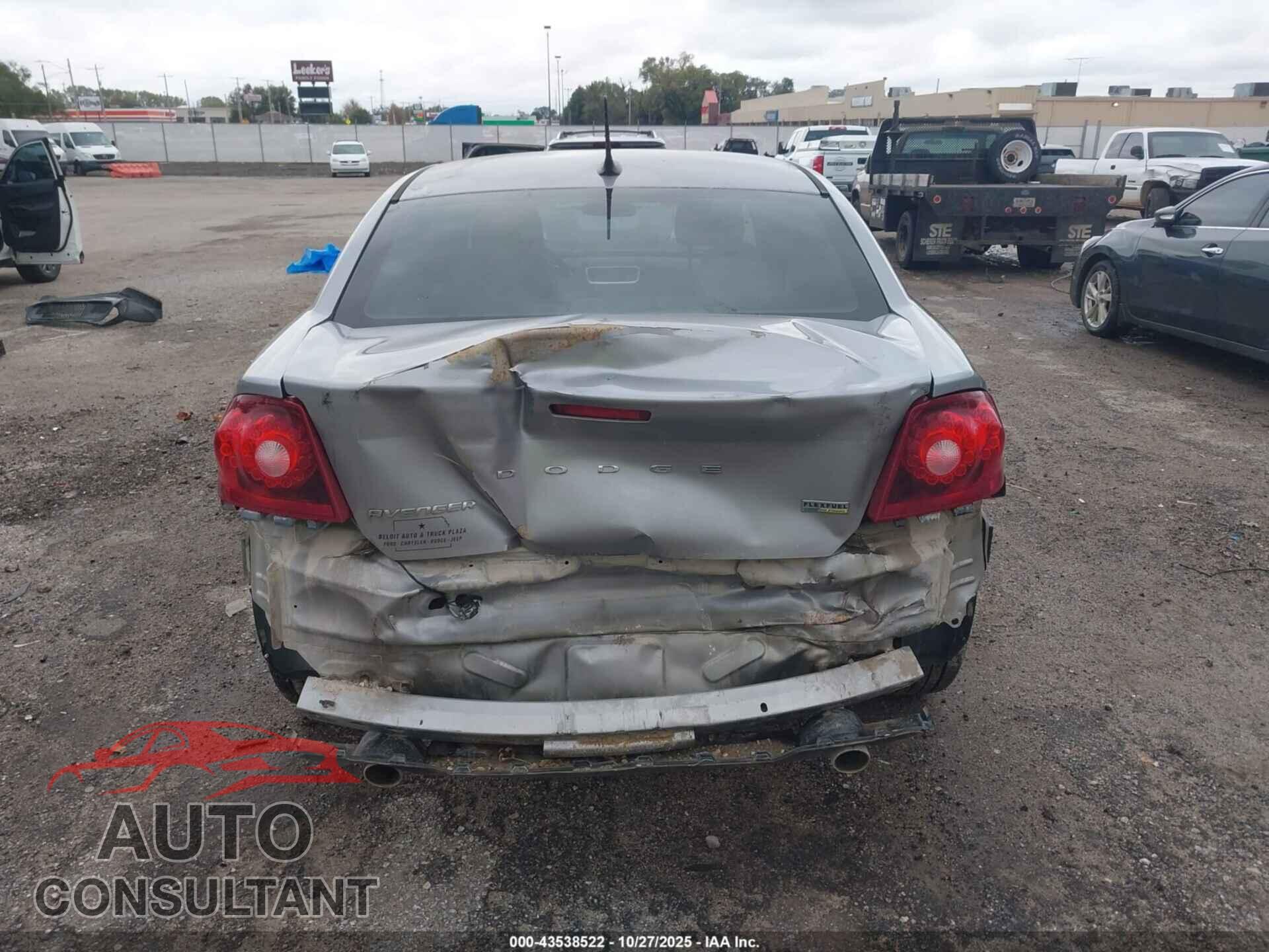 DODGE AVENGER 2013 - 1C3CDZAG4DN766764
