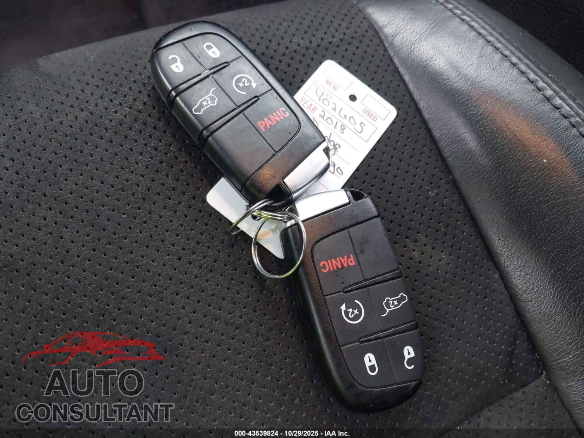 DODGE DURANGO 2018 - 1C4RDJDG7JC497251
