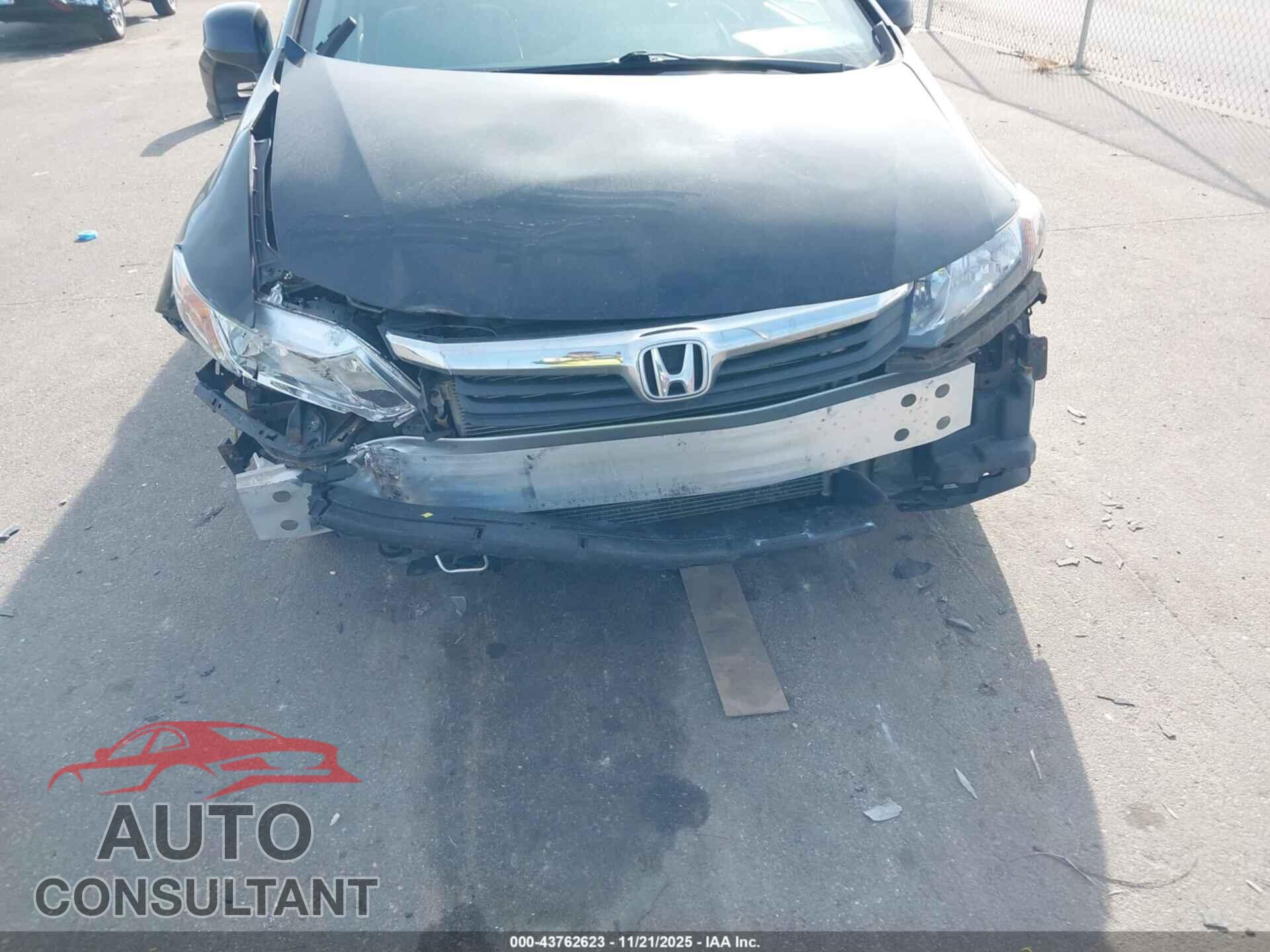 HONDA CIVIC 2012 - 19XFB2F54CE069675