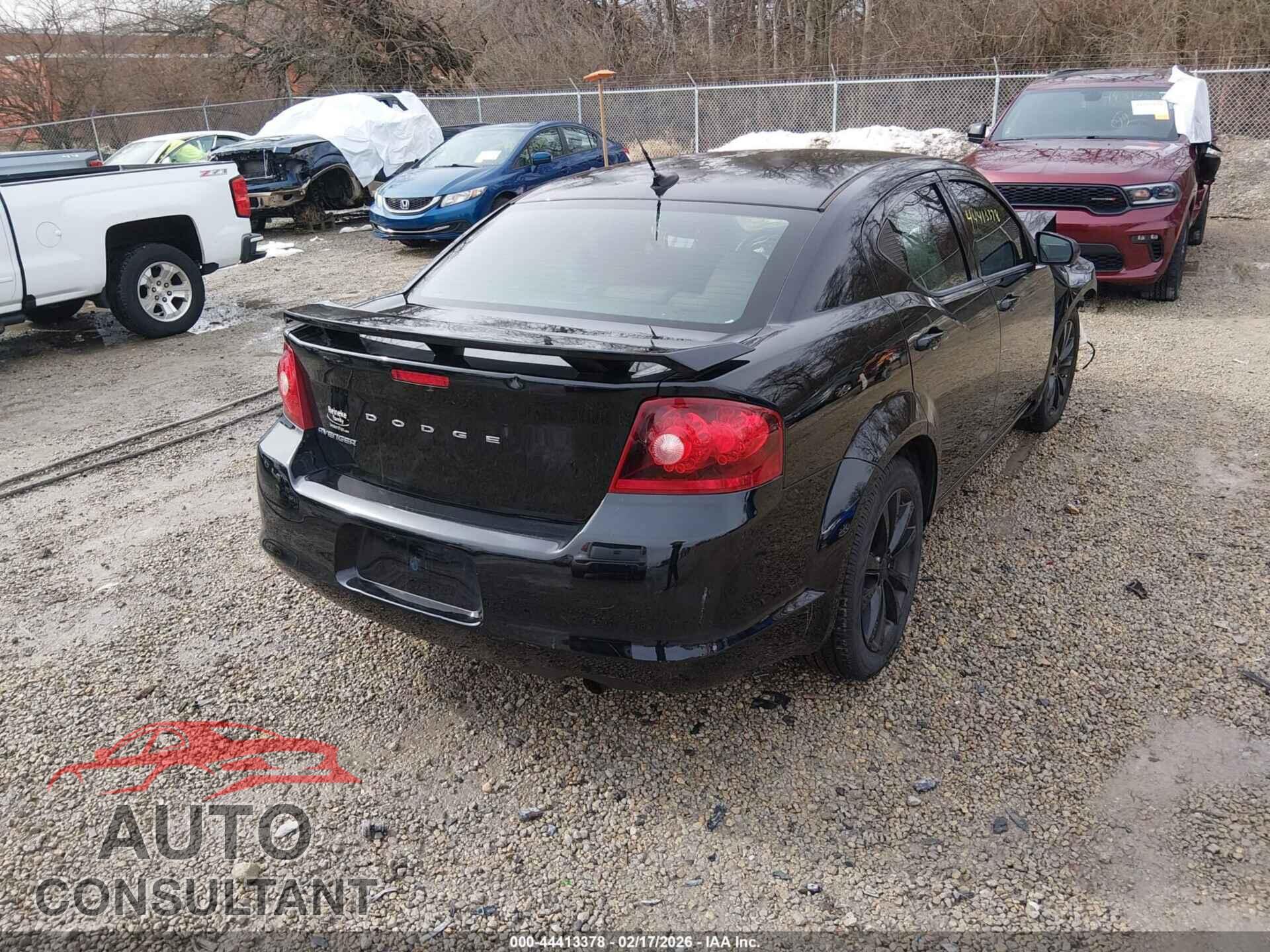 DODGE AVENGER 2013 - 1C3CDZCB4DN711782