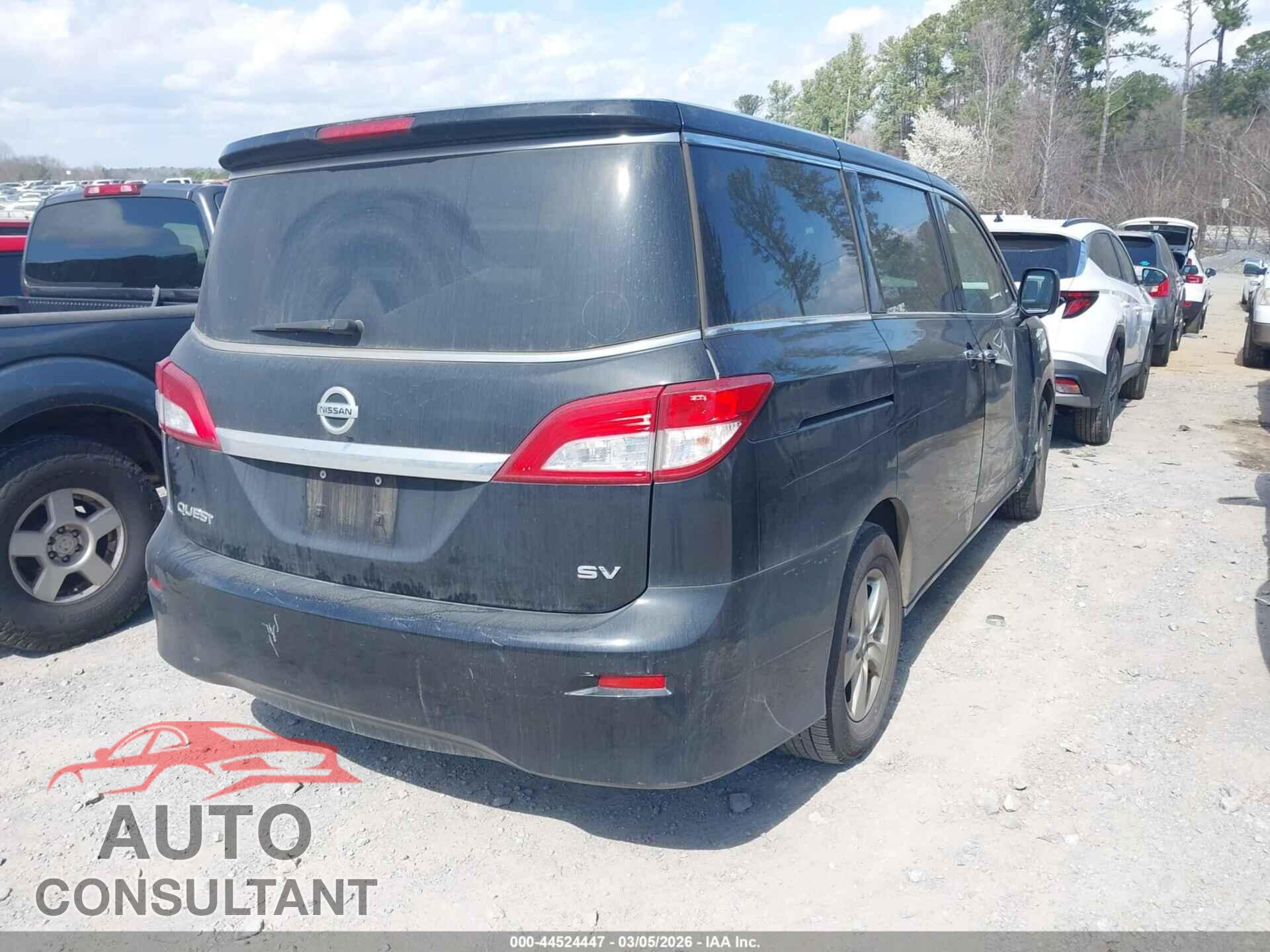 NISSAN QUEST 2015 - JN8AE2KP6F9123371
