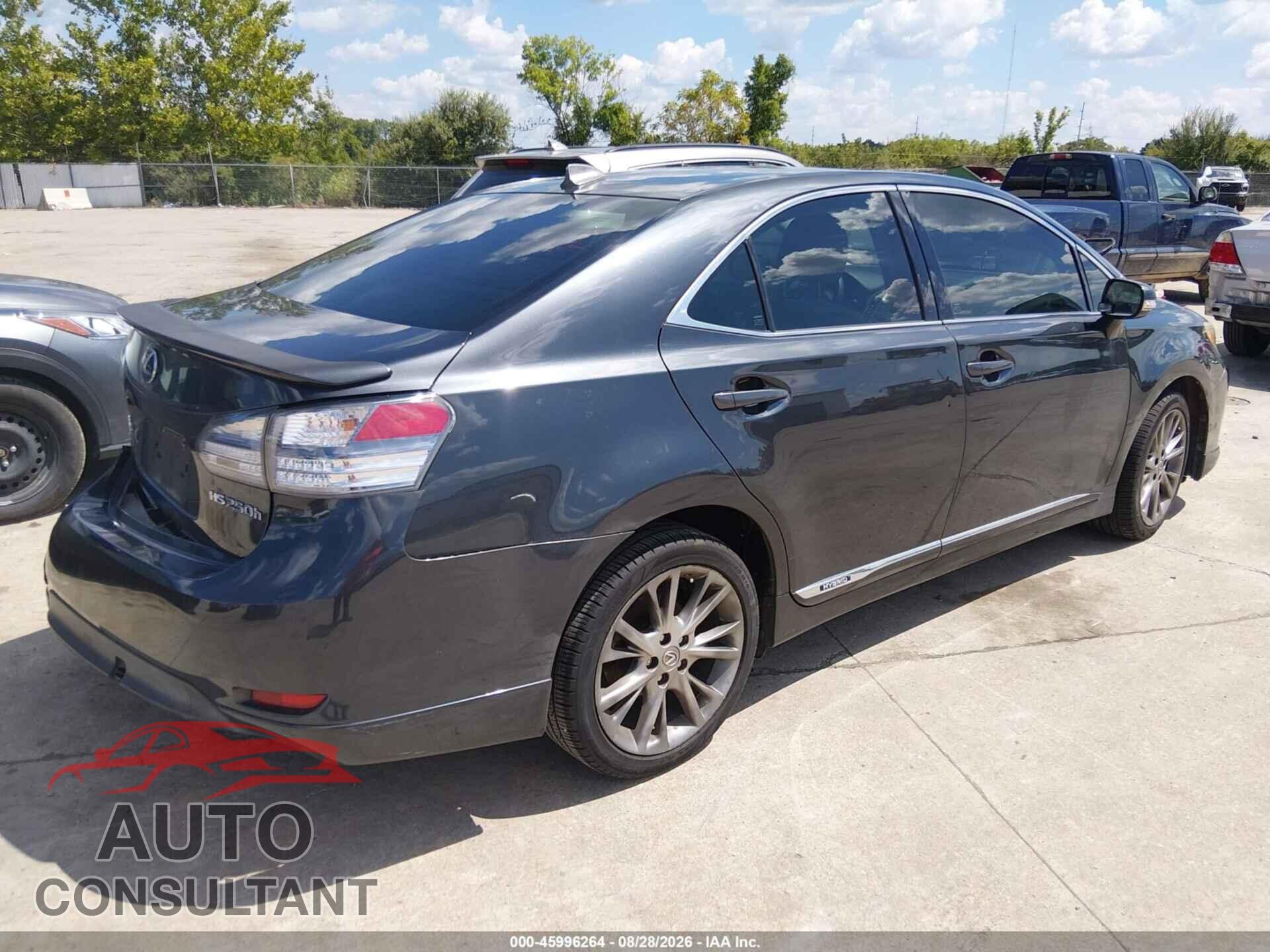 LEXUS HS 250H 2010 - JTHBB1BA8A2027434