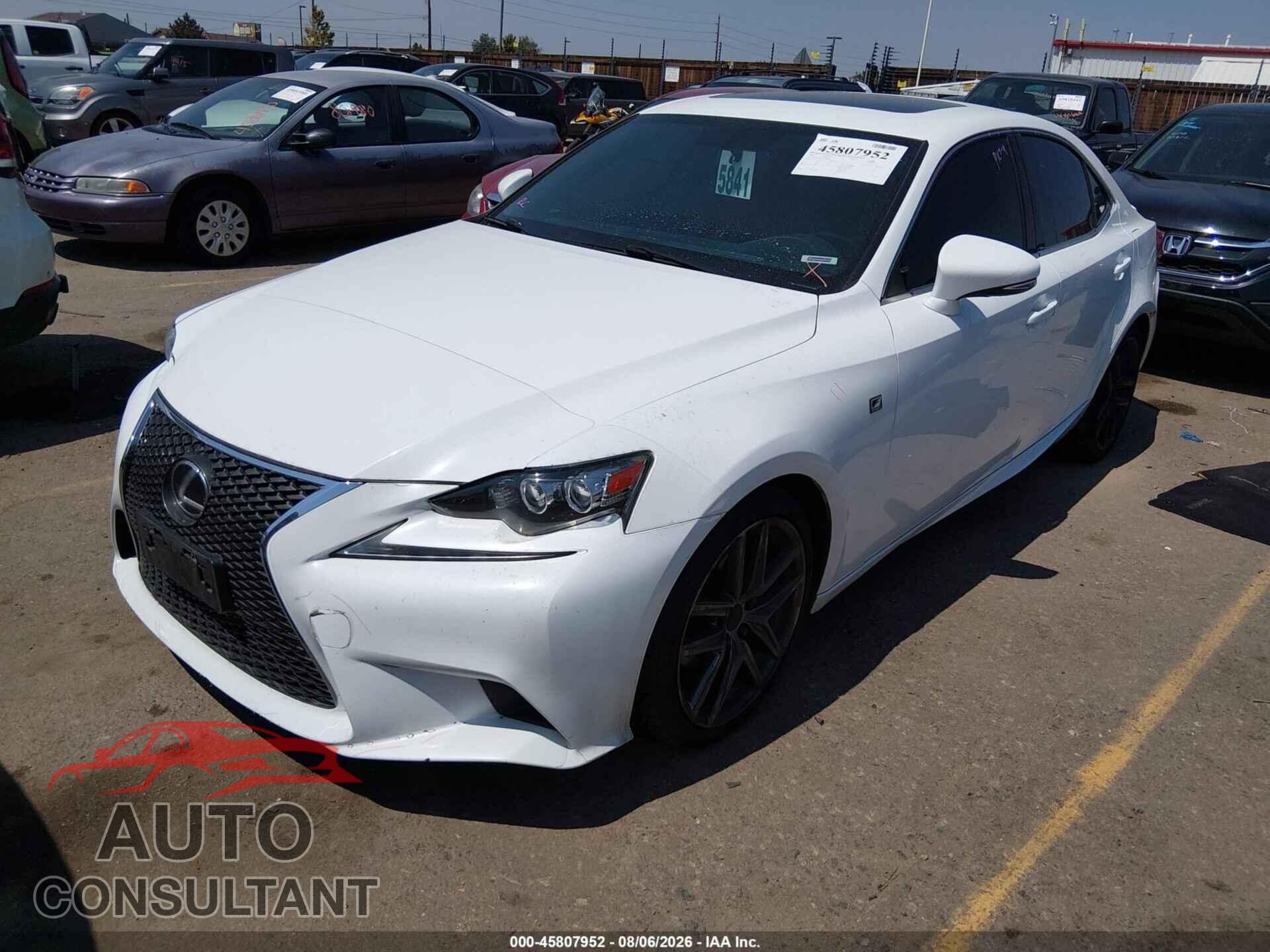 LEXUS IS 250 2014 - JTHCF1D27E5010806