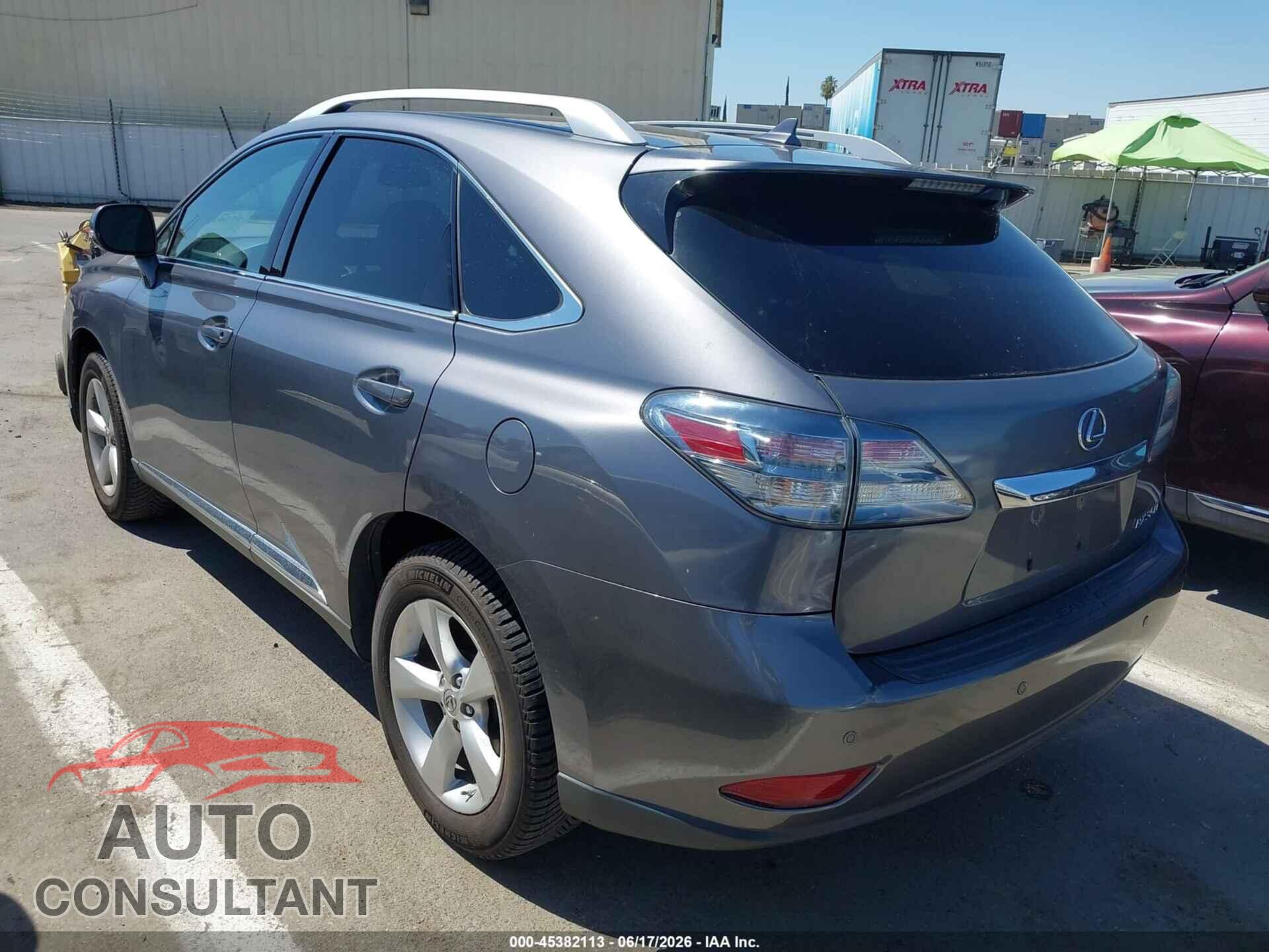 LEXUS RX 350 2012 - 2T2BK1BA1CC147934