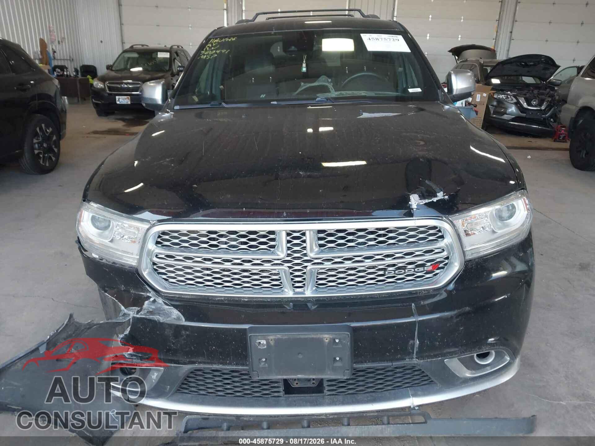 DODGE DURANGO 2017 - 1C4SDJET9HC881054
