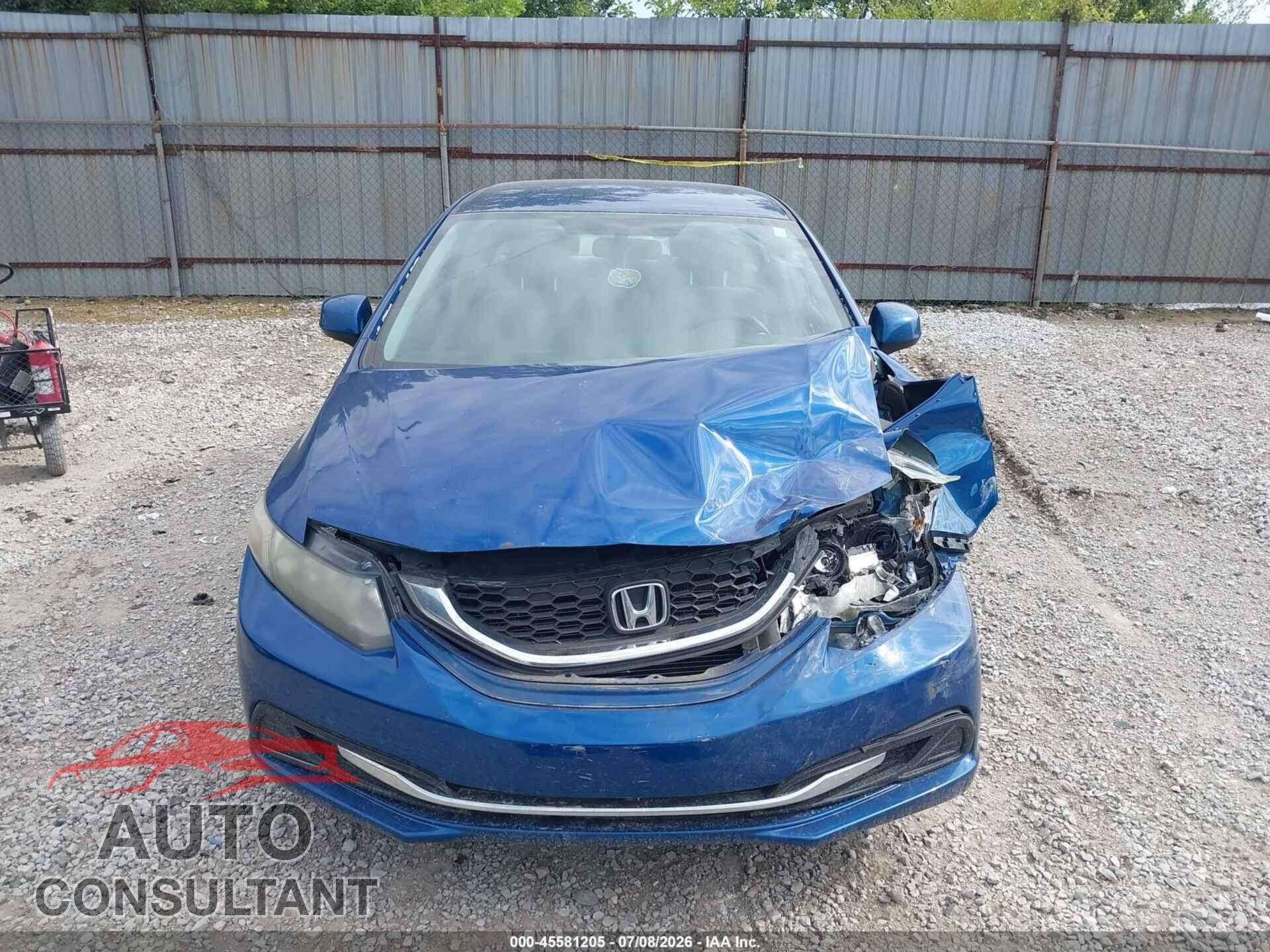 HONDA CIVIC 2013 - 19XFB2F57DE088304