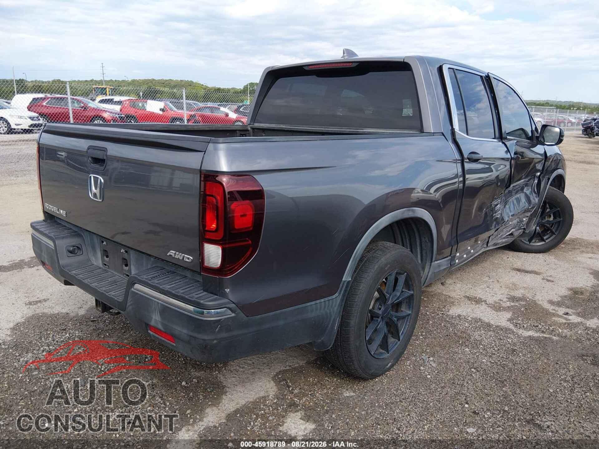 HONDA RIDGELINE 2017 - 5FPYK3F22HB021492