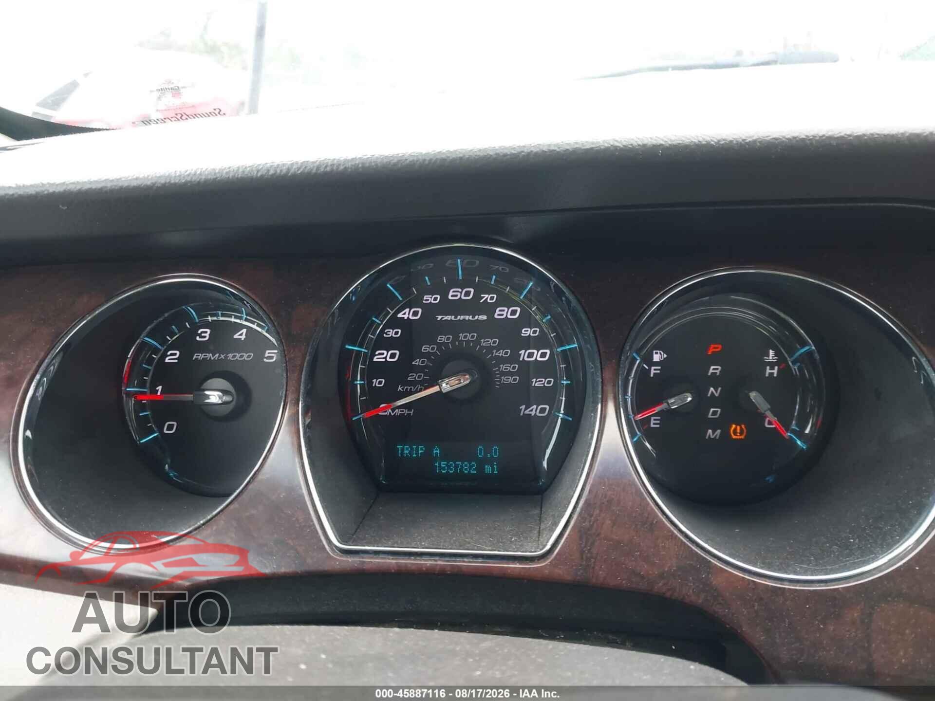 FORD TAURUS 2012 - 1FAHP2FW8CG140207