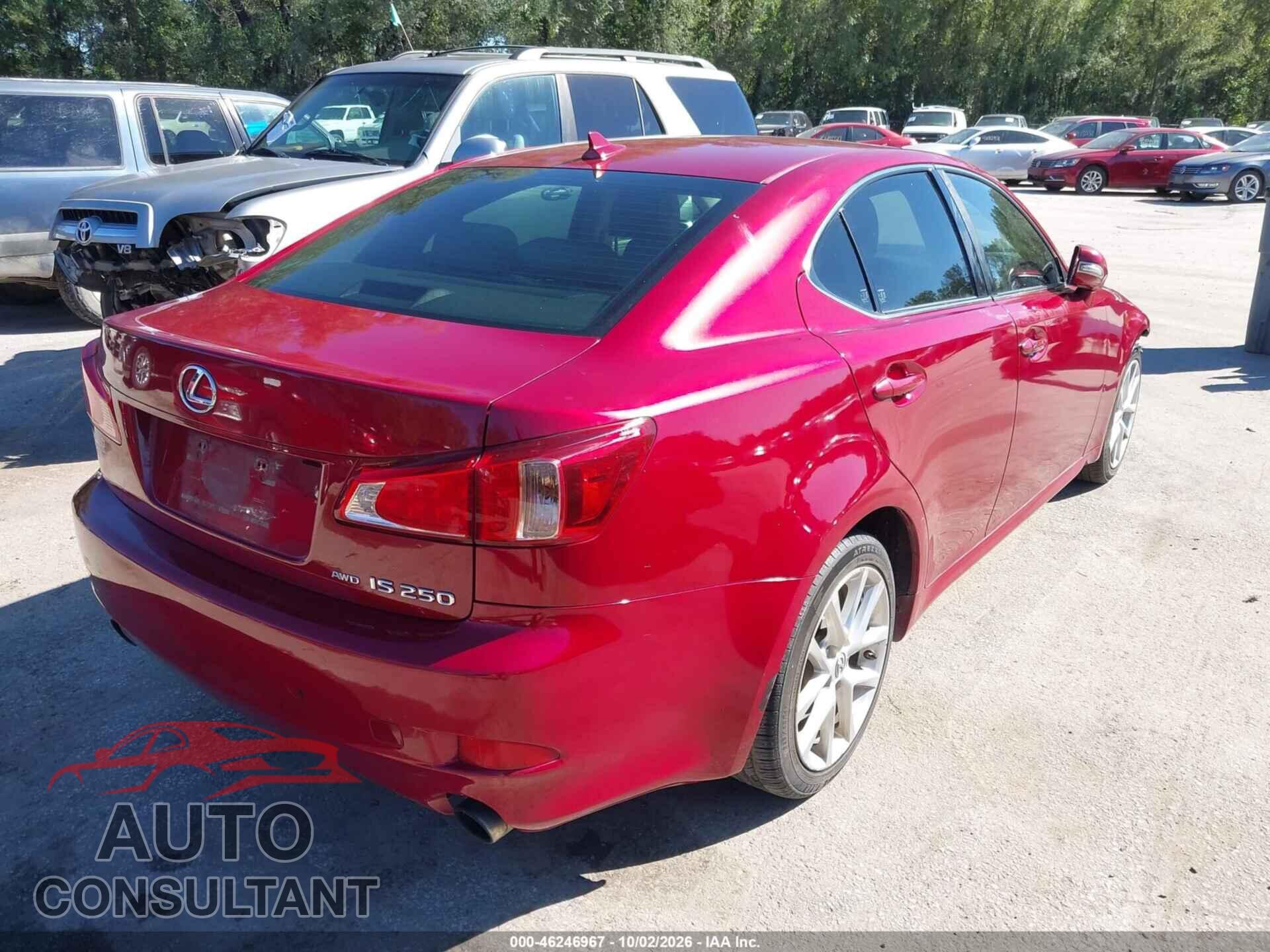 LEXUS IS 250 2012 - JTHCF5C28C5056859