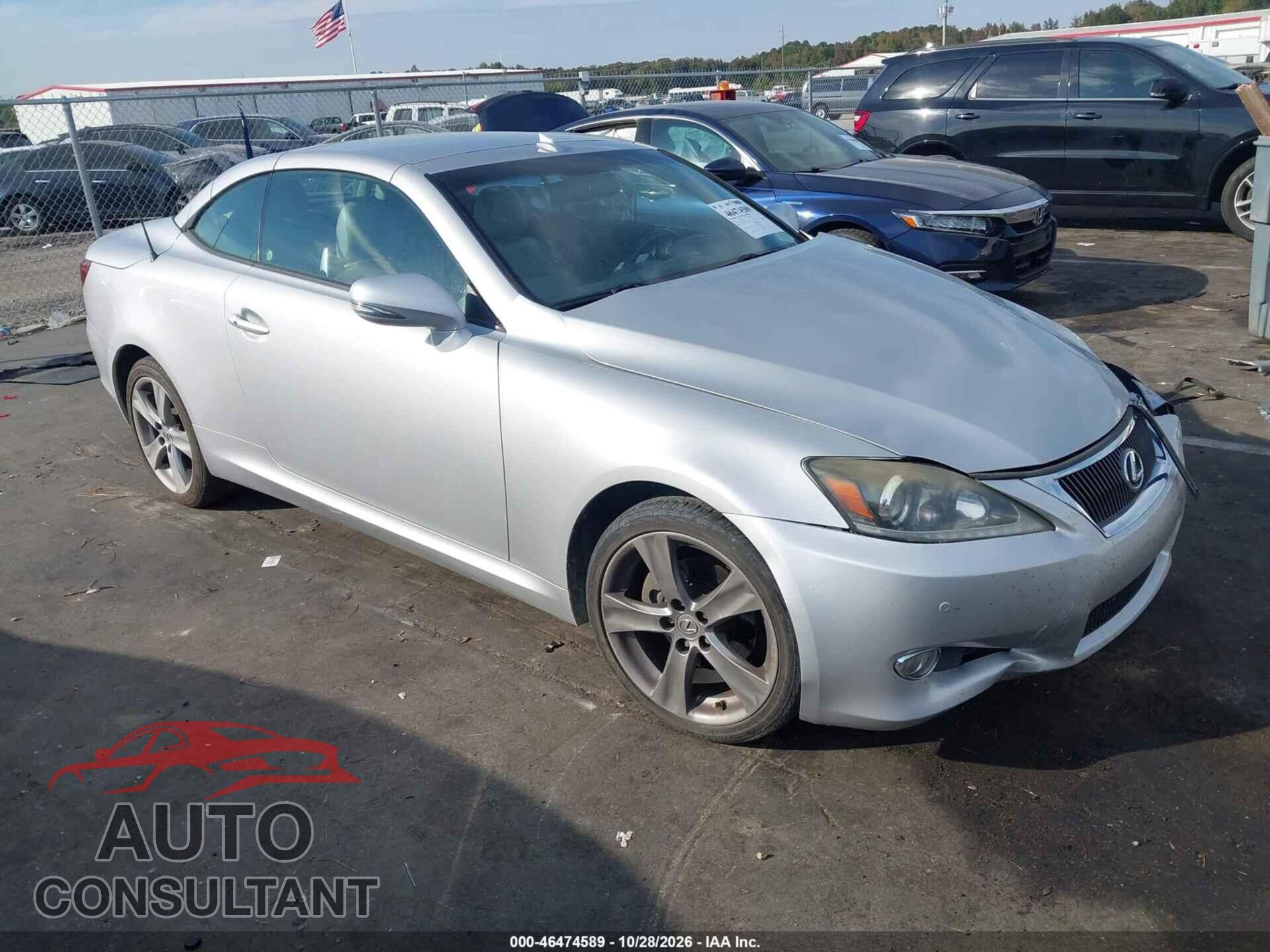 LEXUS IS 250C 2012 - JTHFF2C21C2524962