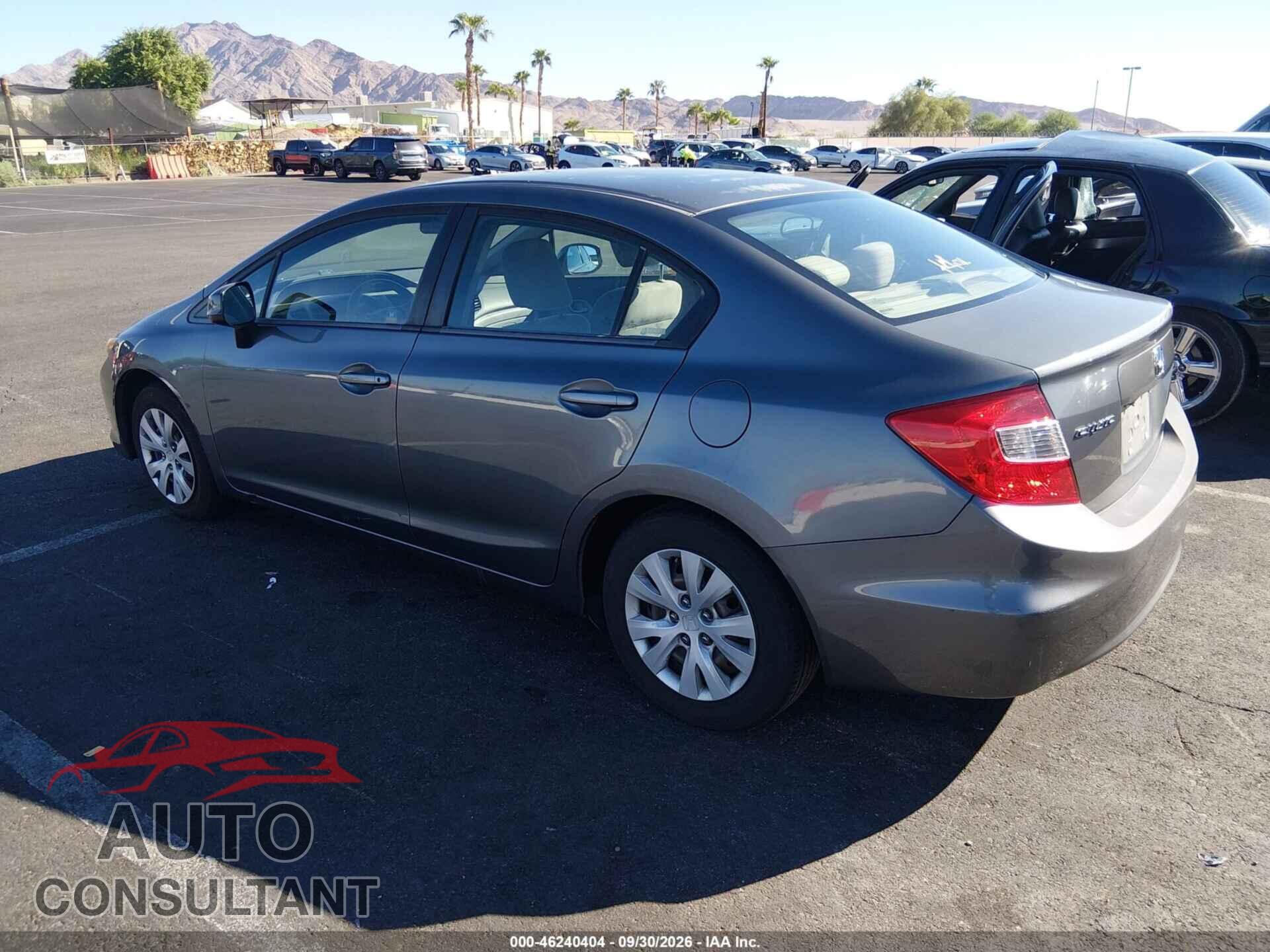 HONDA CIVIC 2012 - 19XFB2F57CE377004