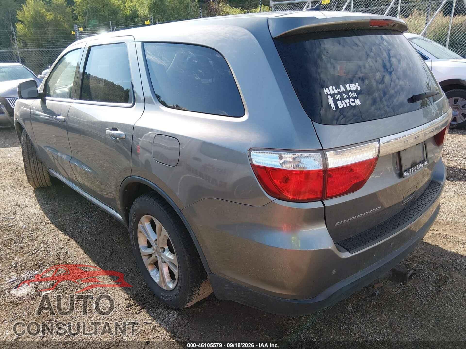 DODGE DURANGO 2012 - 1C4RDHAG2CC308117