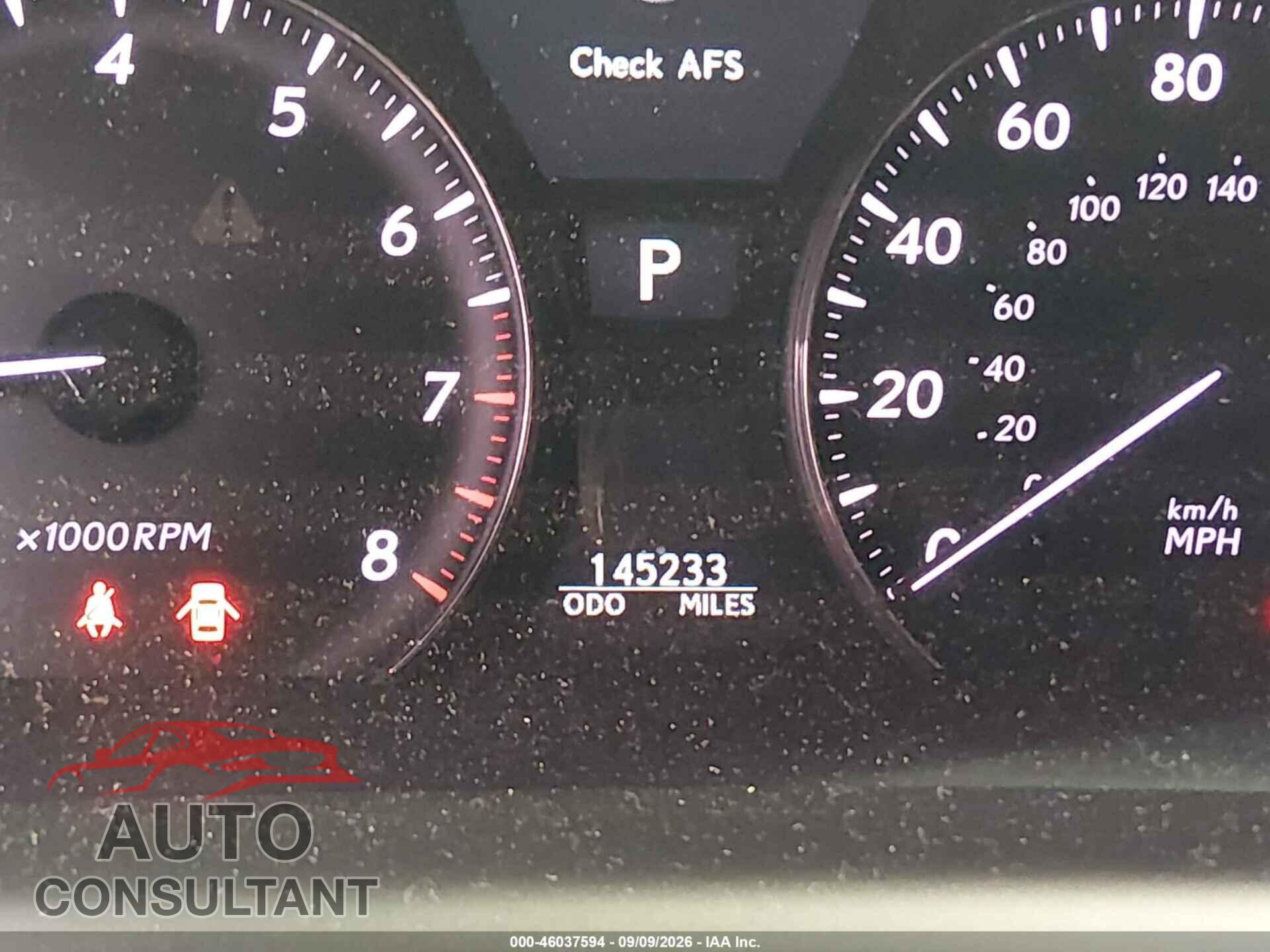 LEXUS LS 2011 - JTHBL5EF3B5107400