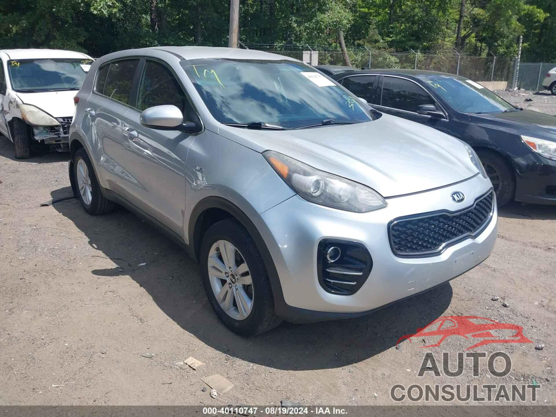 KIA SPORTAGE 2018 - KNDPMCAC6J7444943