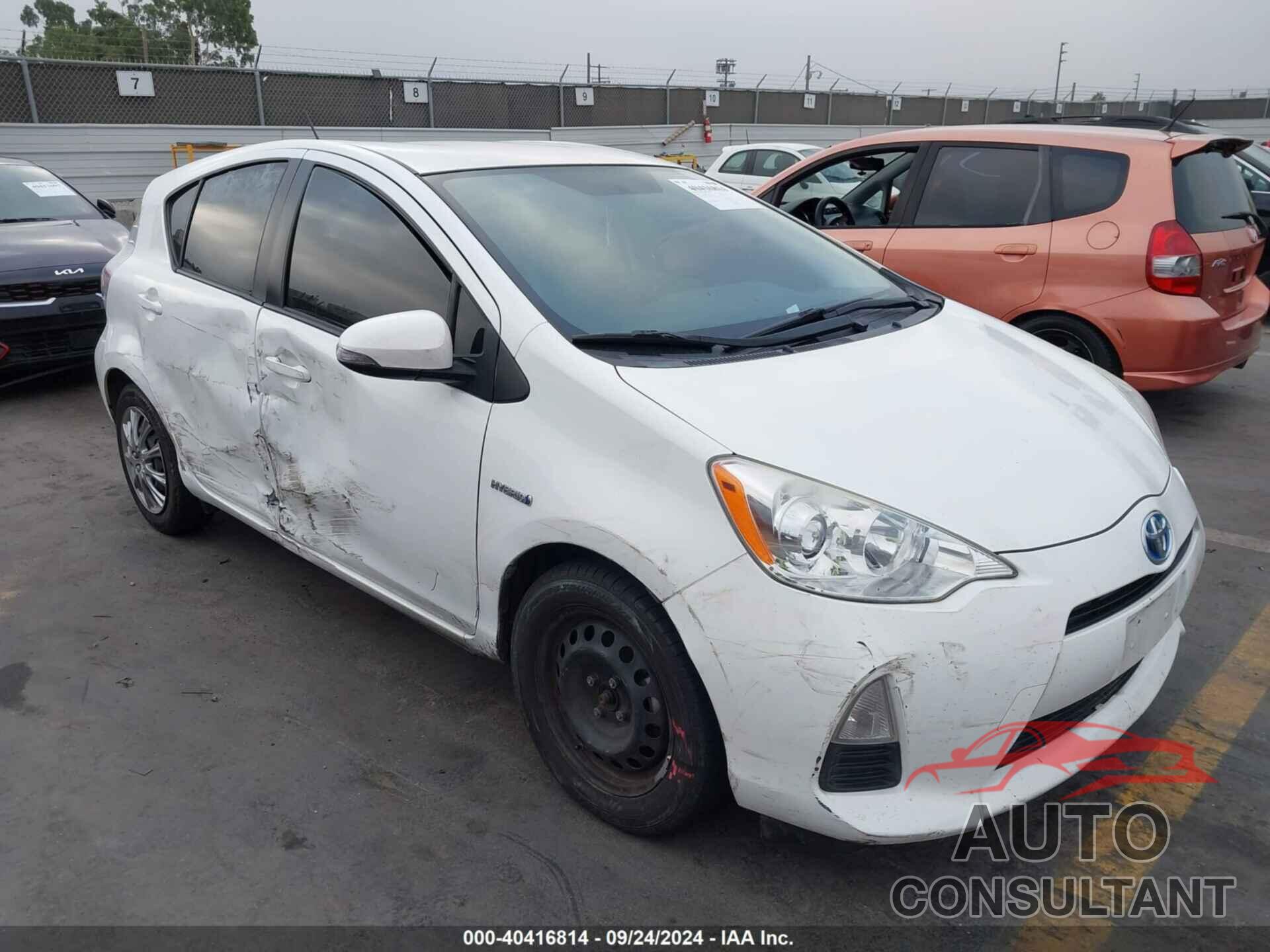 TOYOTA PRIUS C 2012 - JTDKDTB39C1521450