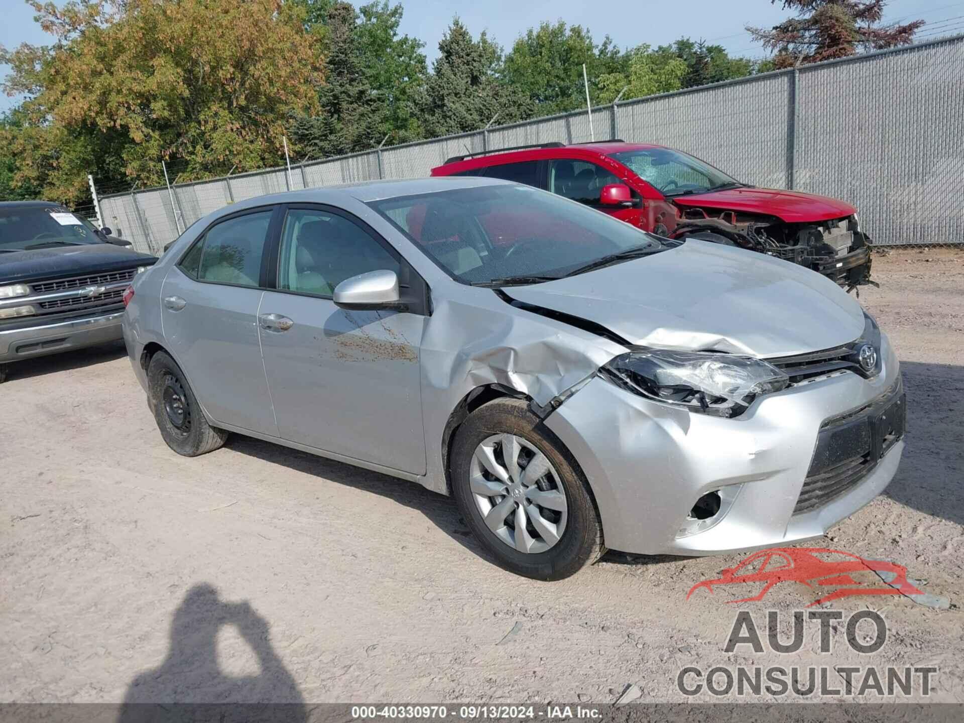 TOYOTA COROLLA 2016 - 2T1BURHE1GC665846