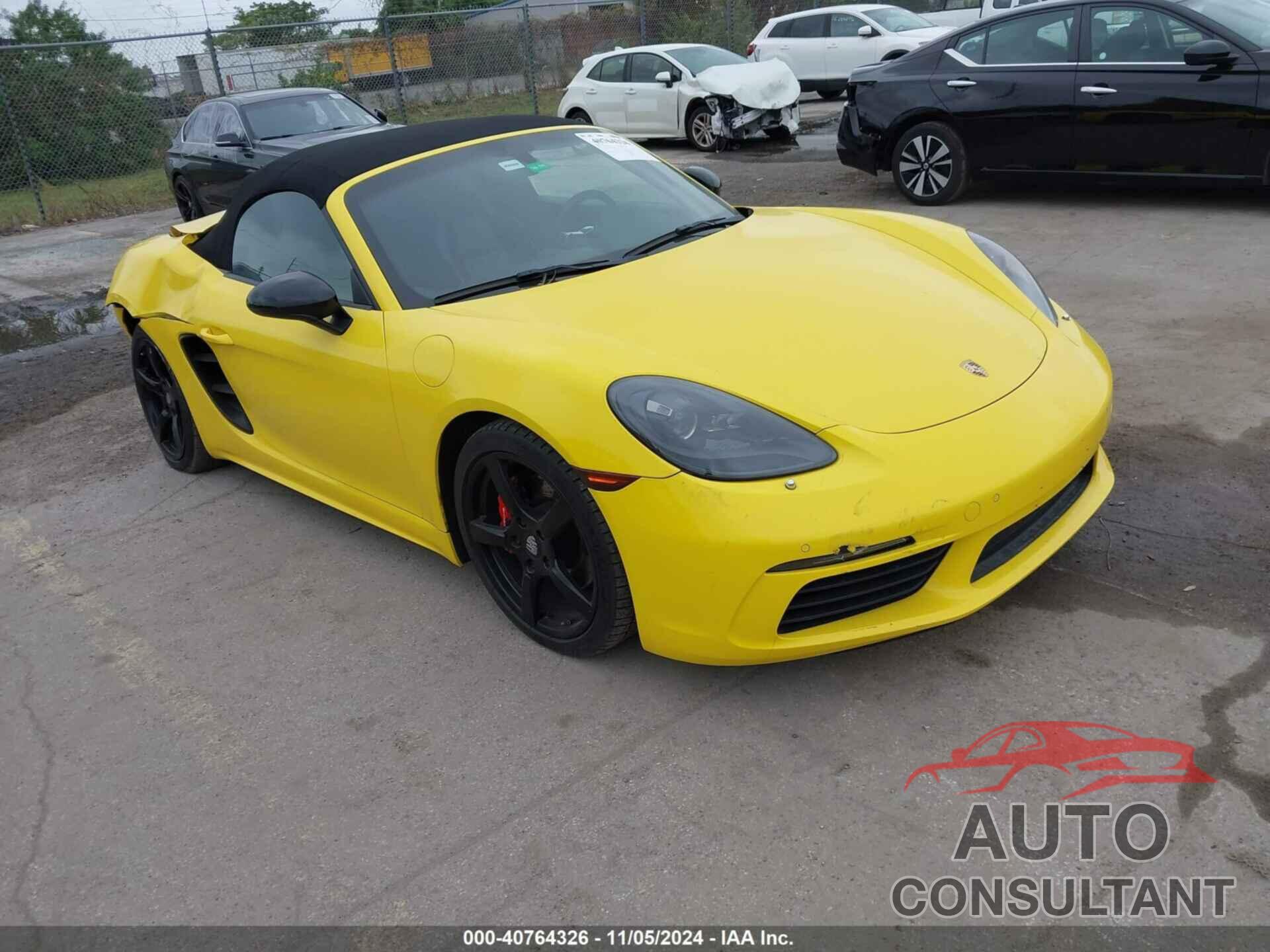 PORSCHE 718 BOXSTER 2019 - WP0CA2A87KS210144