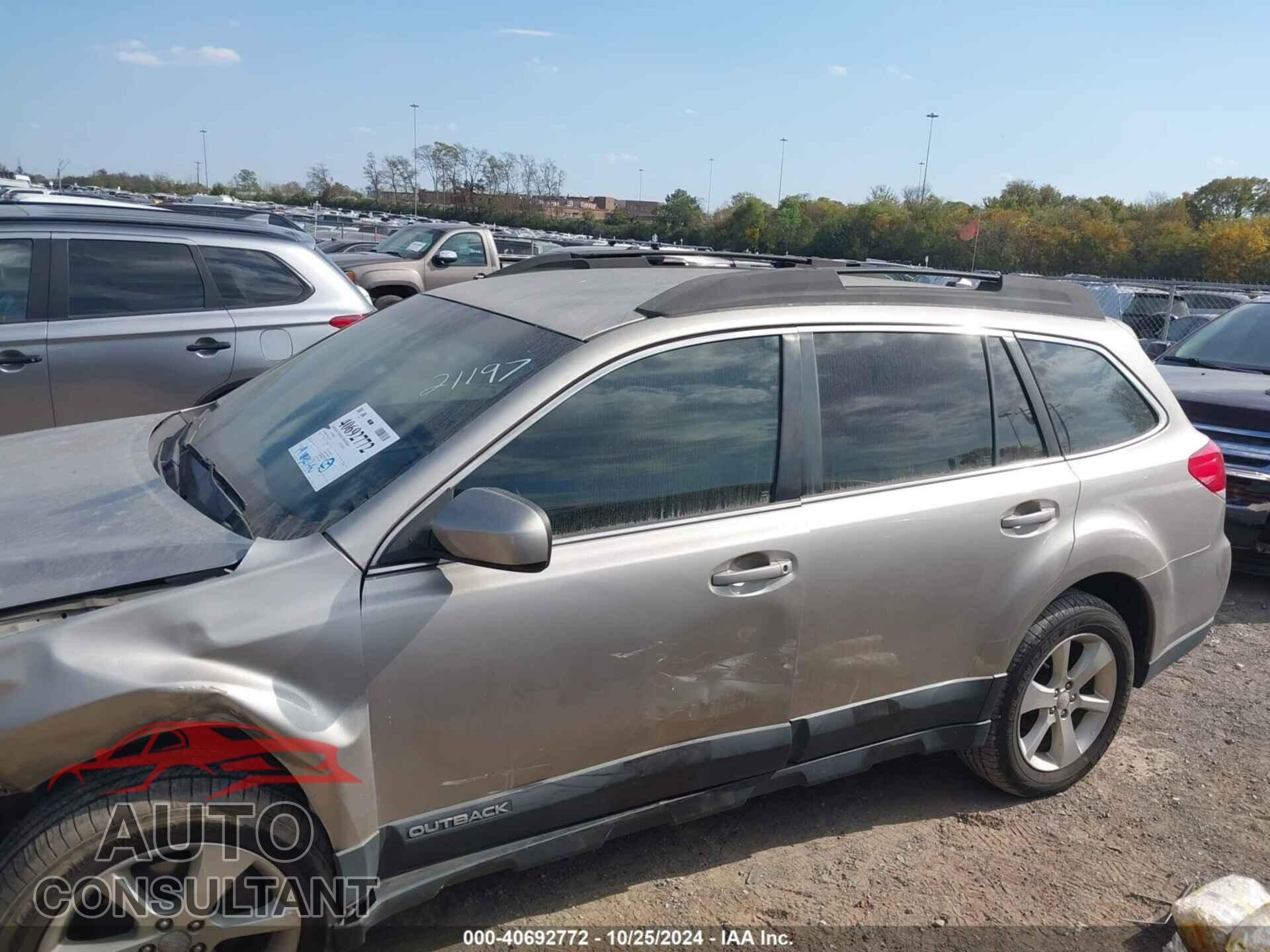 SUBARU OUTBACK 2014 - 4S4BRBCC6E3221197