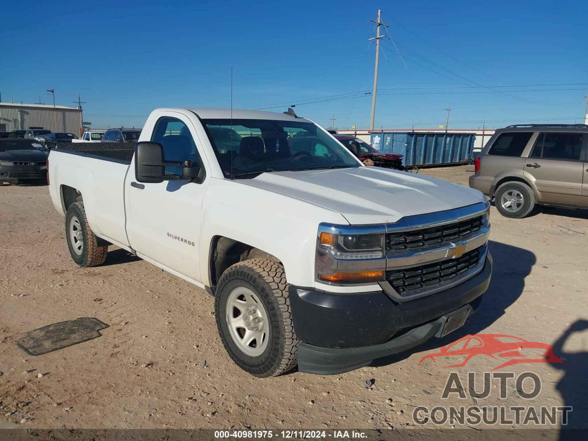 CHEVROLET SILVERADO 1500 2016 - 1GCNCNEC3GZ289281