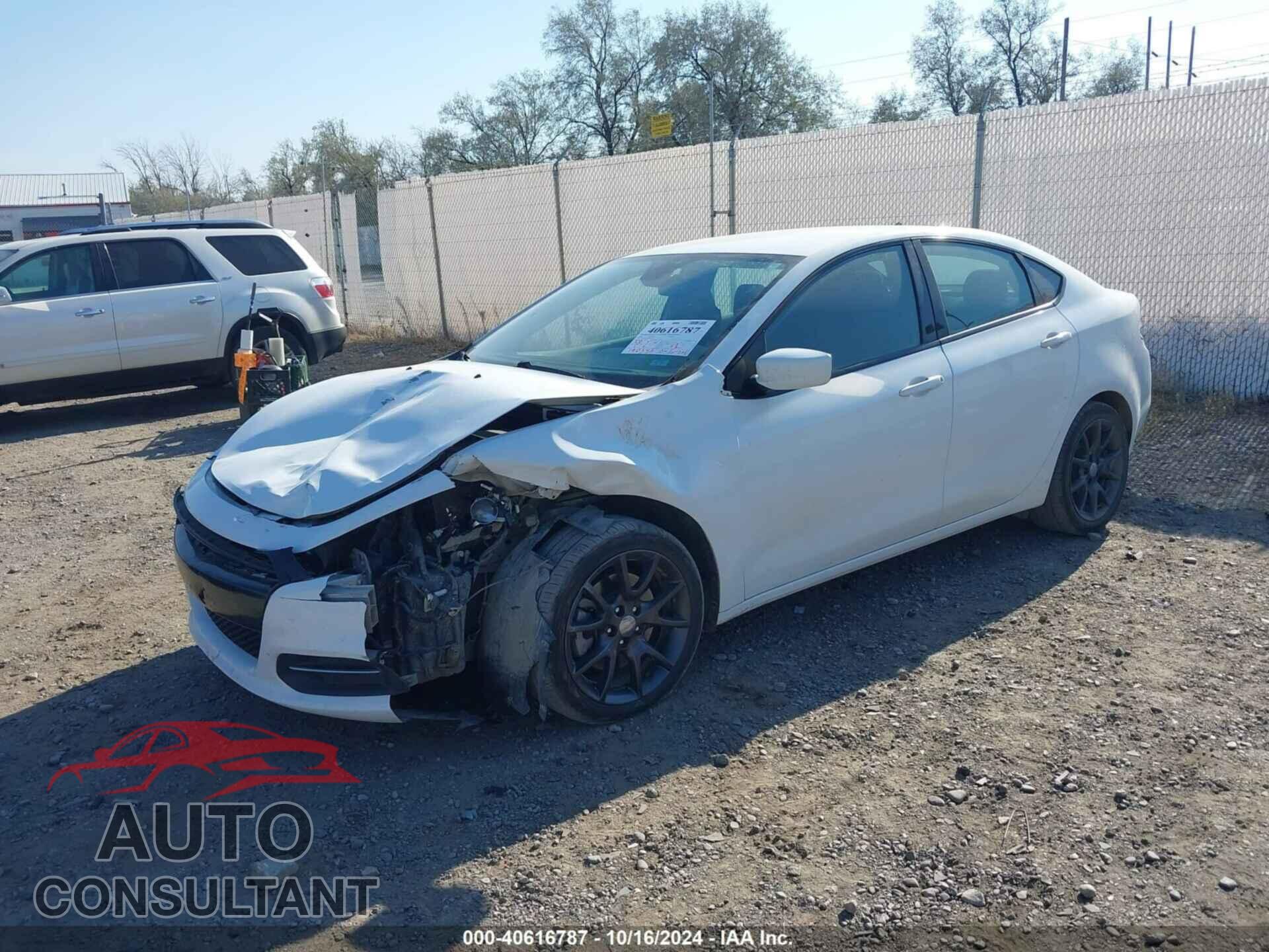 DODGE DART 2016 - 1C3CDFAA2GD767433
