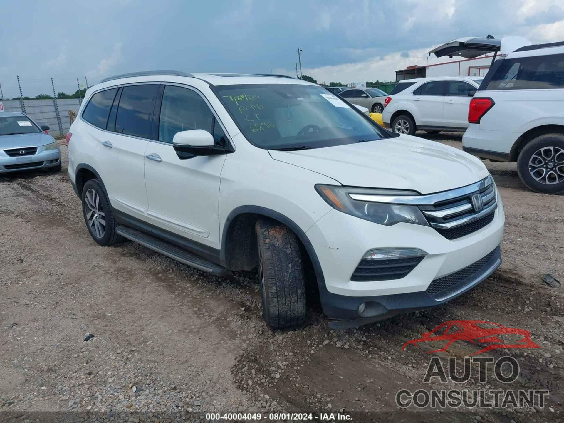 HONDA PILOT 2017 - 5FNYF5H98HB001153