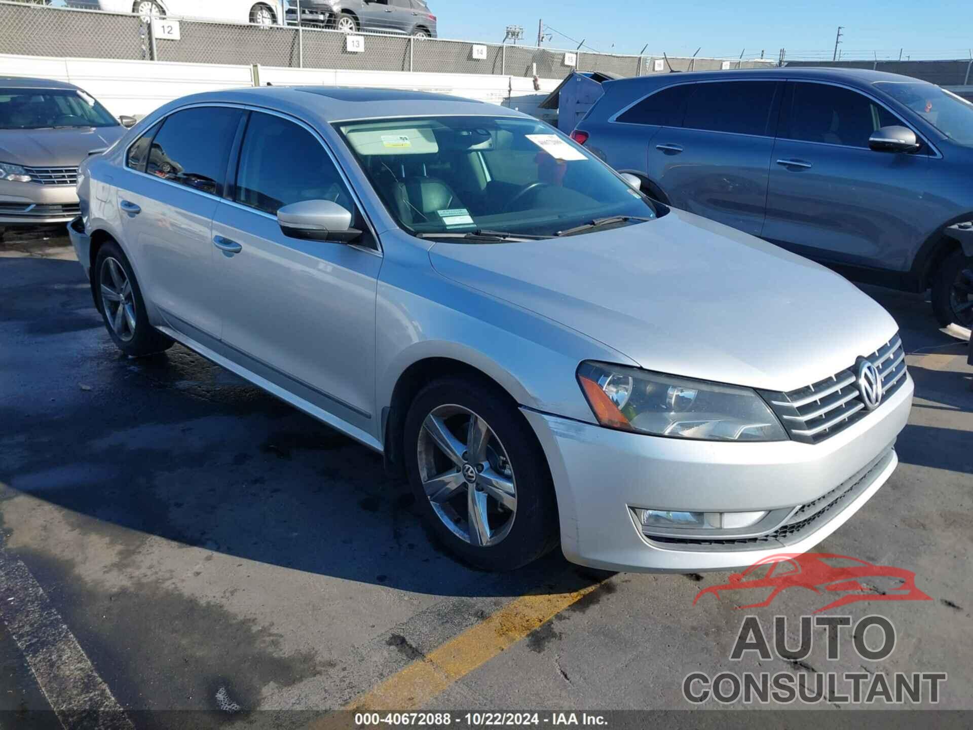 VOLKSWAGEN PASSAT 2013 - 1VWCN7A3XDC024484