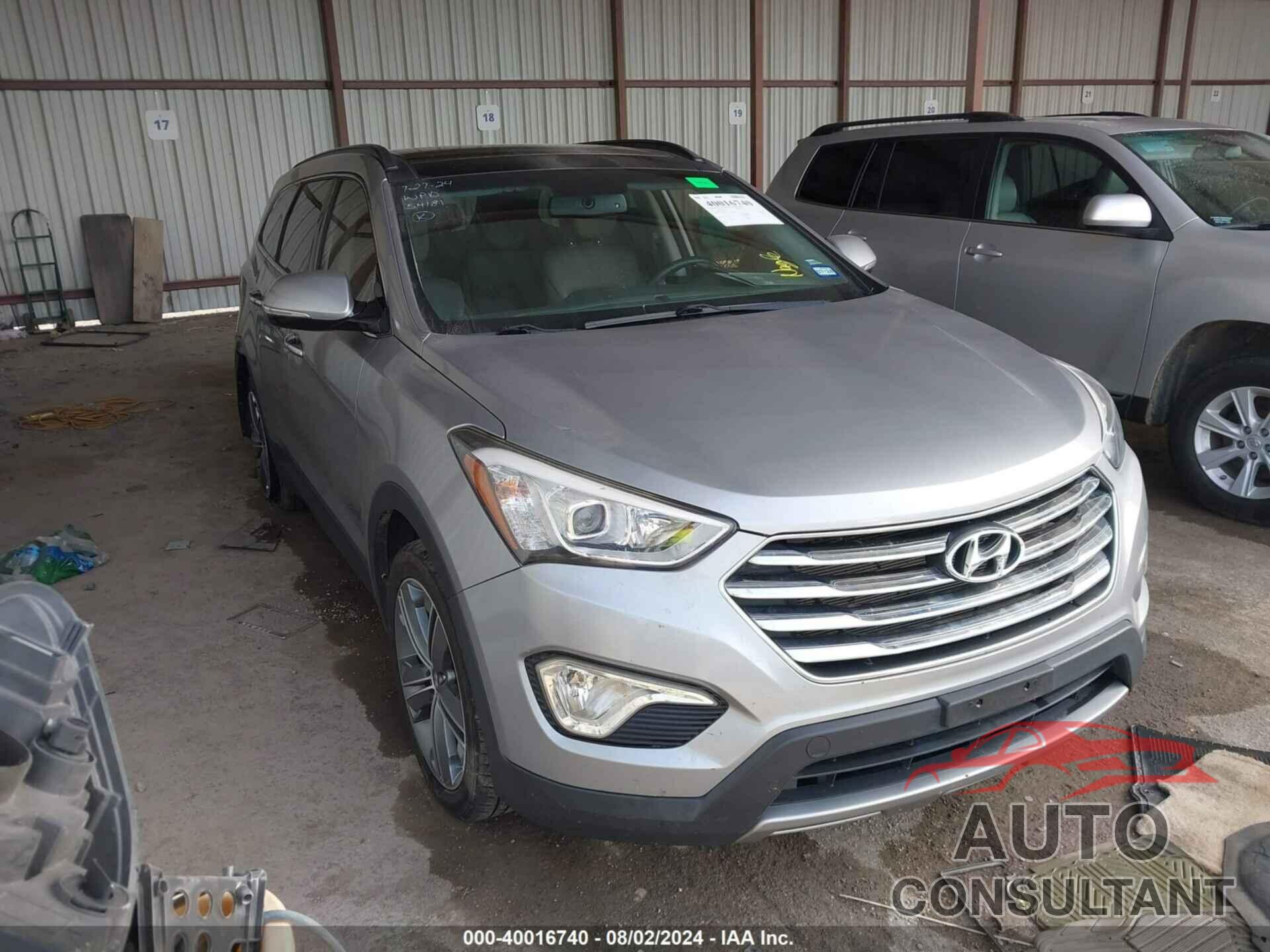 HYUNDAI SANTA FE 2016 - KM8SRDHF6GU143189