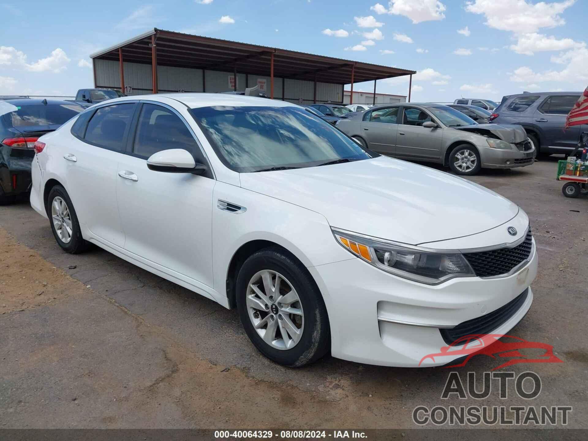 KIA OPTIMA 2016 - KNAGT4L39G5117525