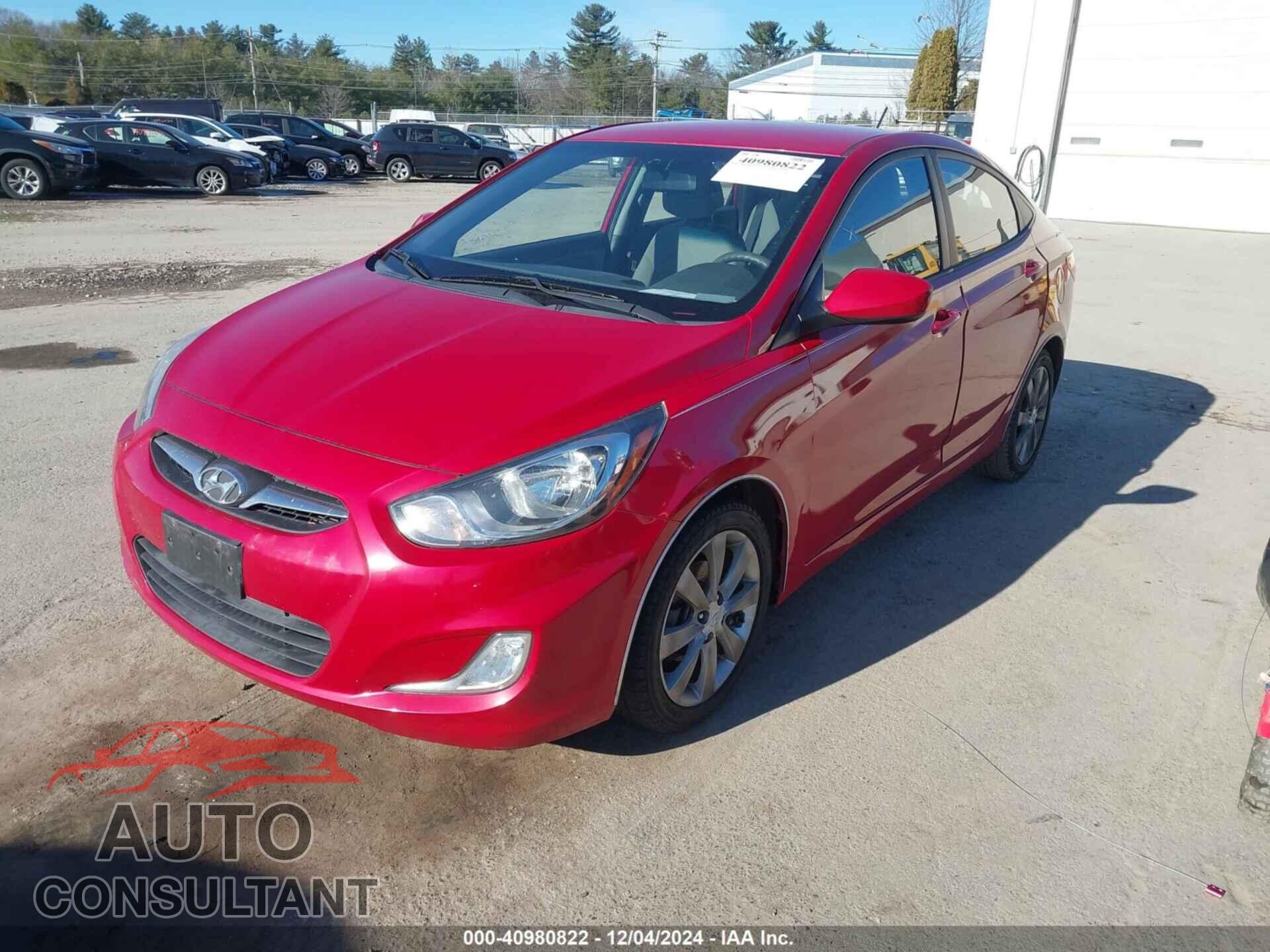 HYUNDAI ACCENT 2012 - KMHCU4AEXCU071203