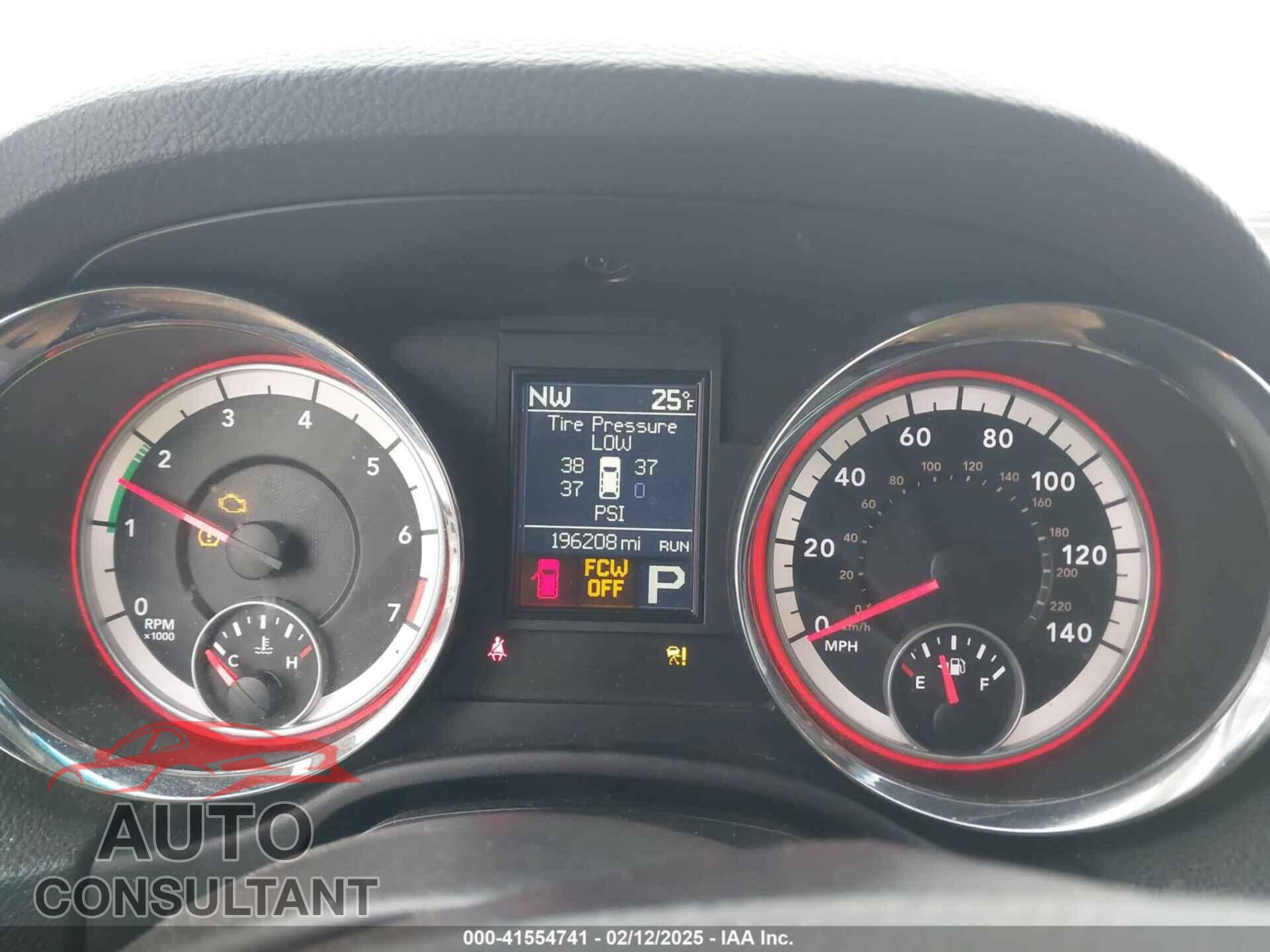 DODGE DURANGO 2012 - 1C4RDJEG7CC114037