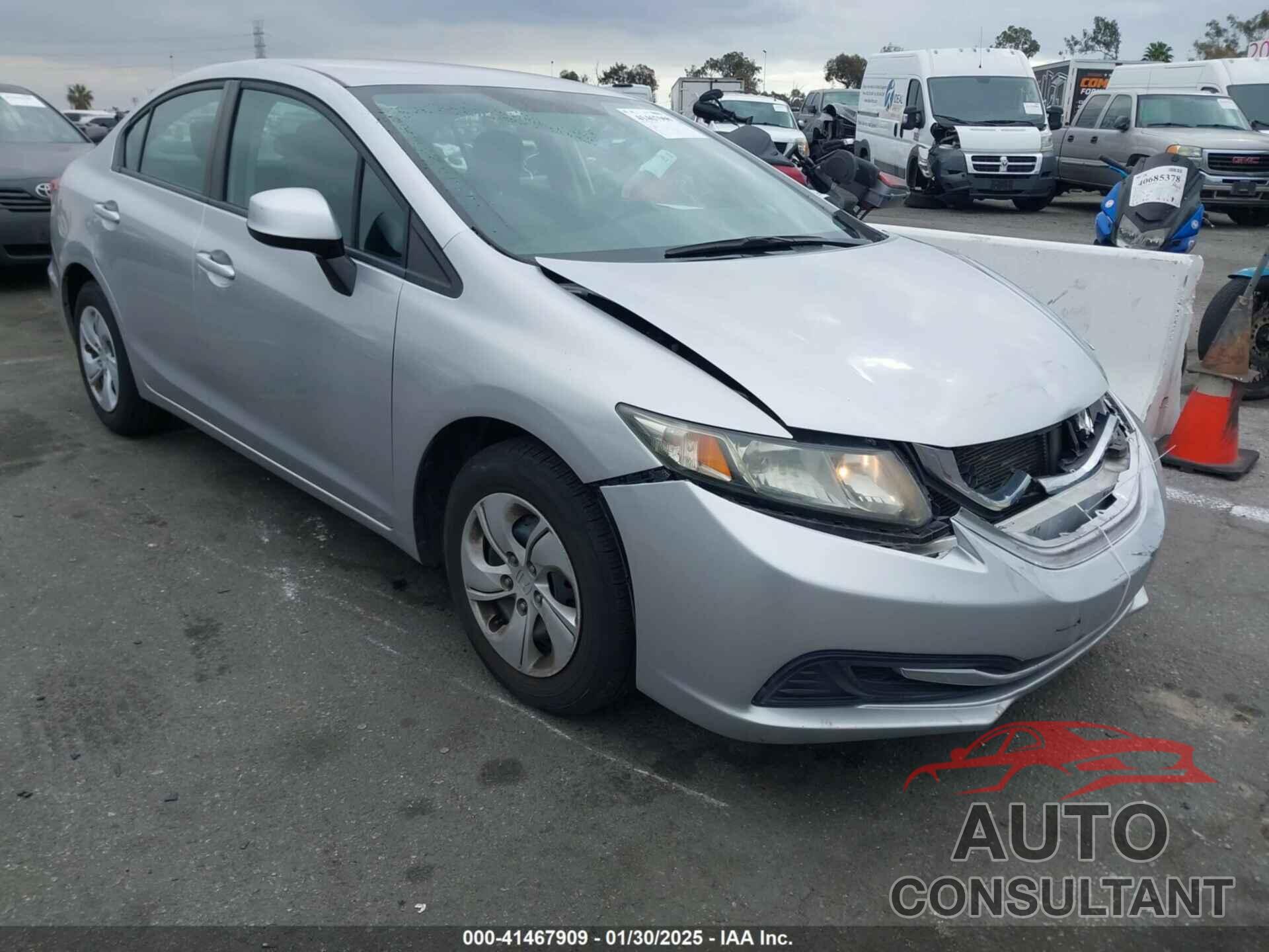 HONDA CIVIC 2013 - 19XFB2F55DE261446