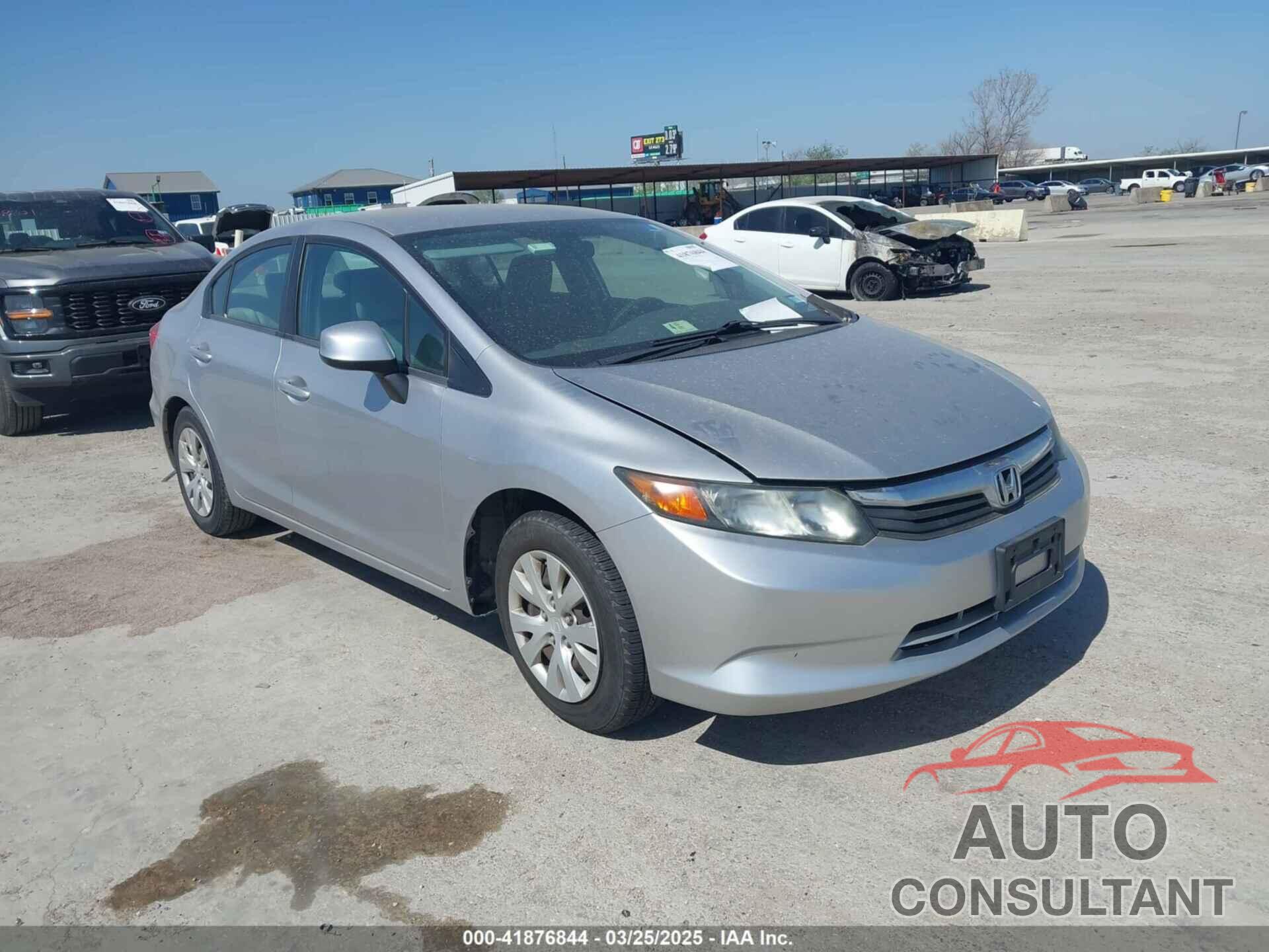 HONDA CIVIC 2012 - 19XFB2F55CE379964