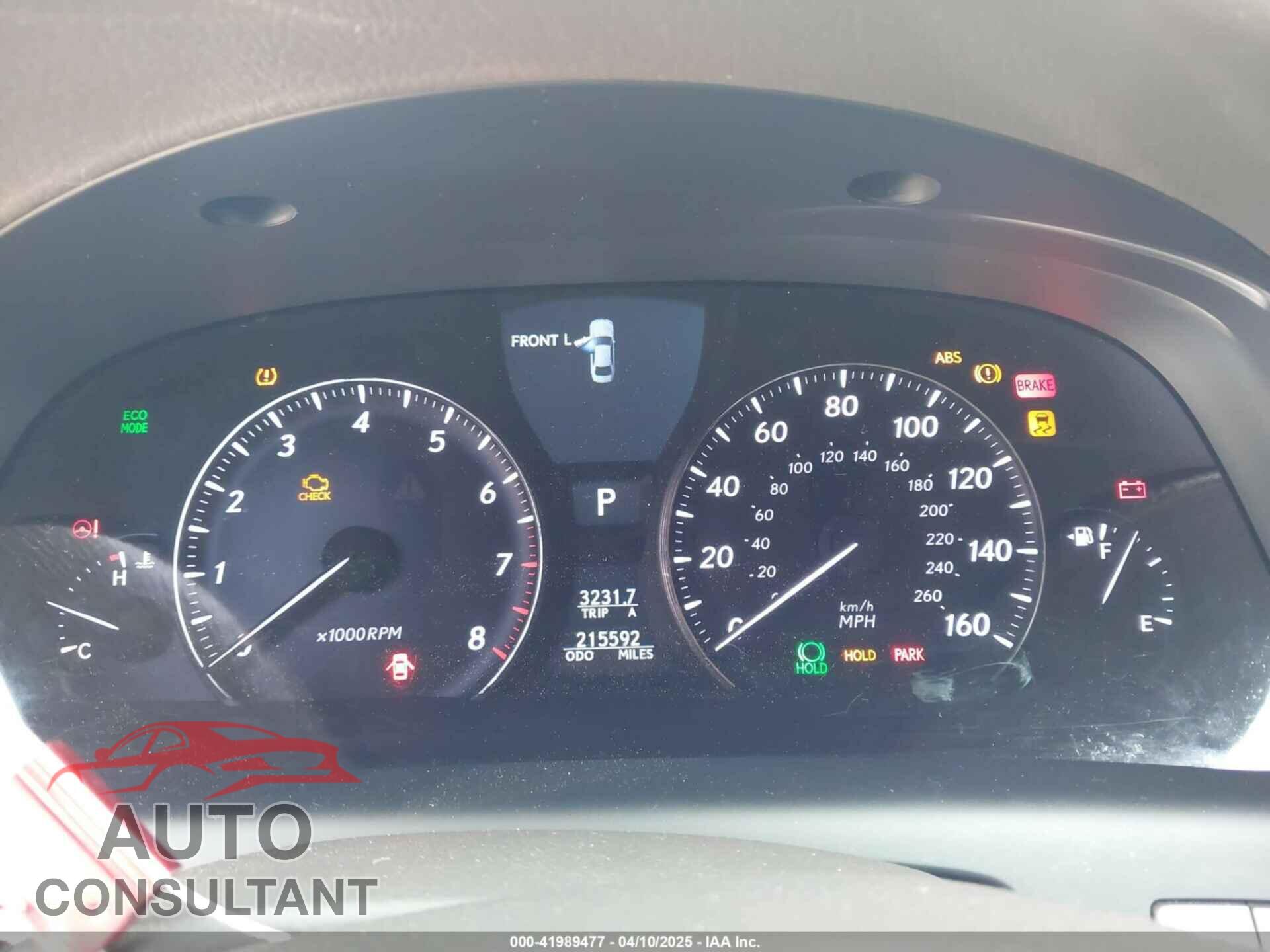 LEXUS LS 460 2012 - JTHBL5EF9C5113574
