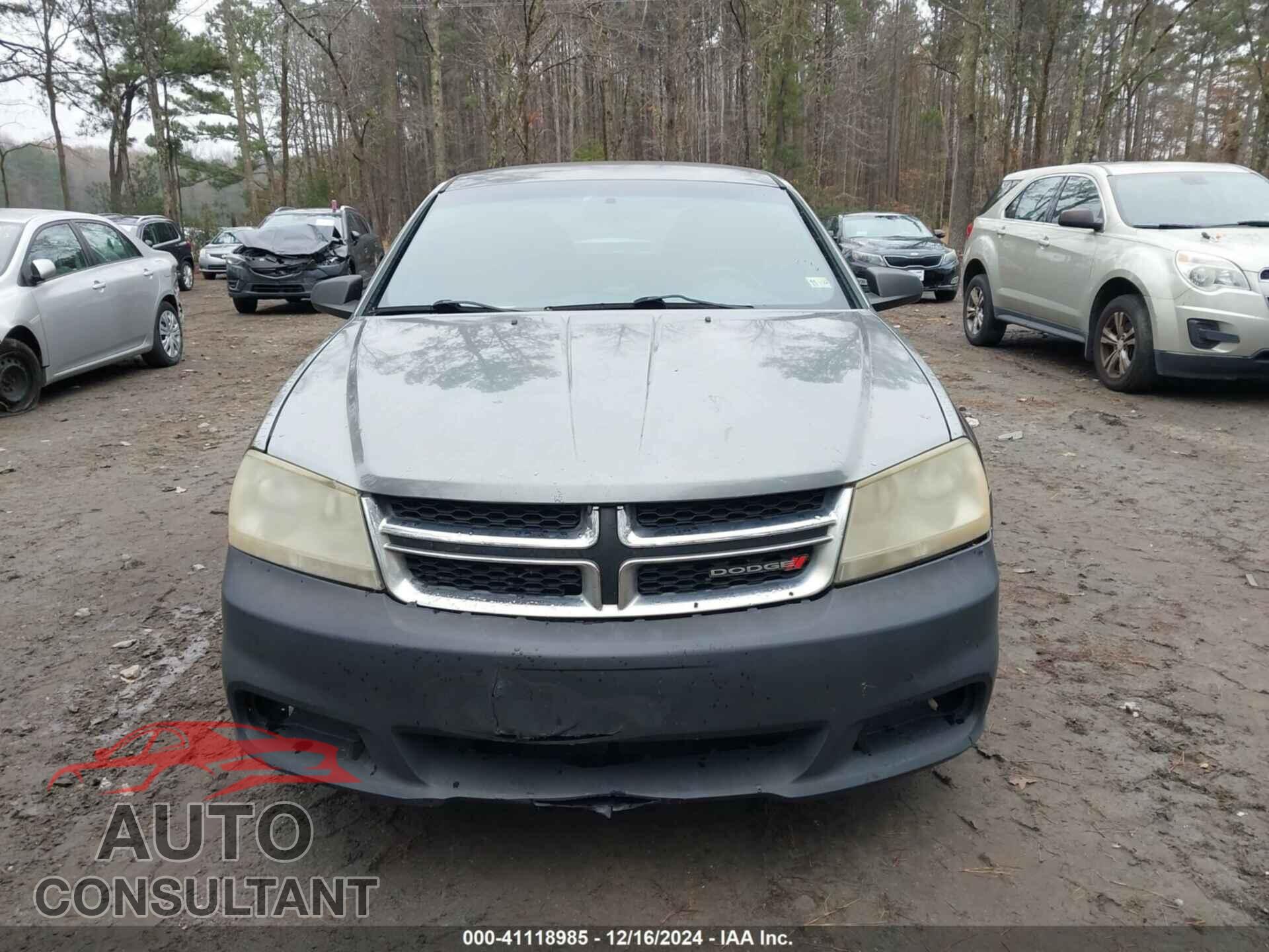 DODGE AVENGER 2012 - 1C3CDZAG4CN310049