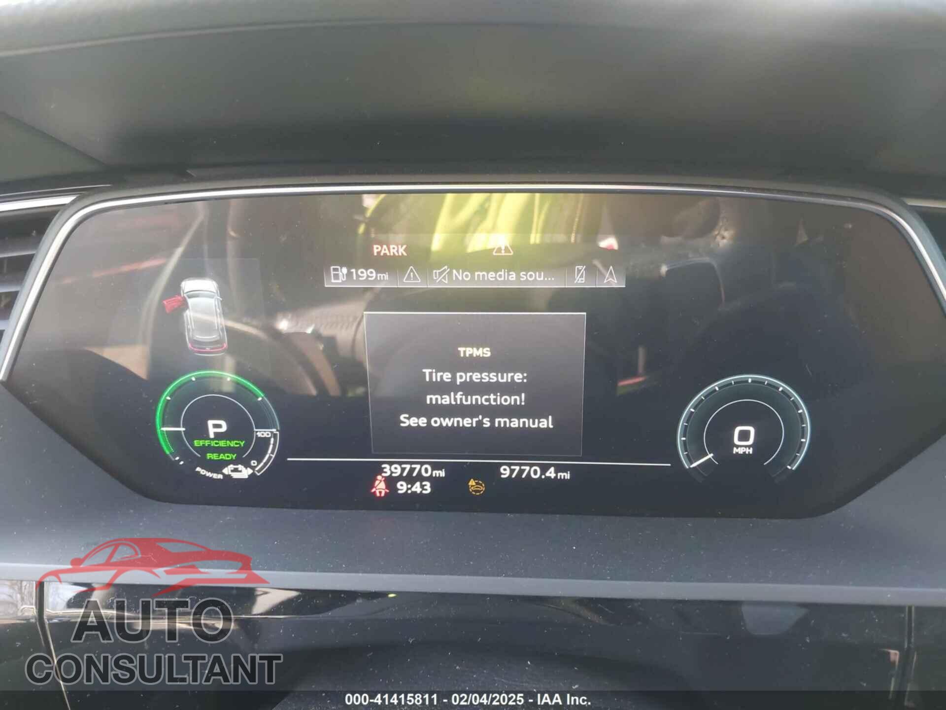 AUDI E-TRON 2021 - WA1LAAGE3MB028896