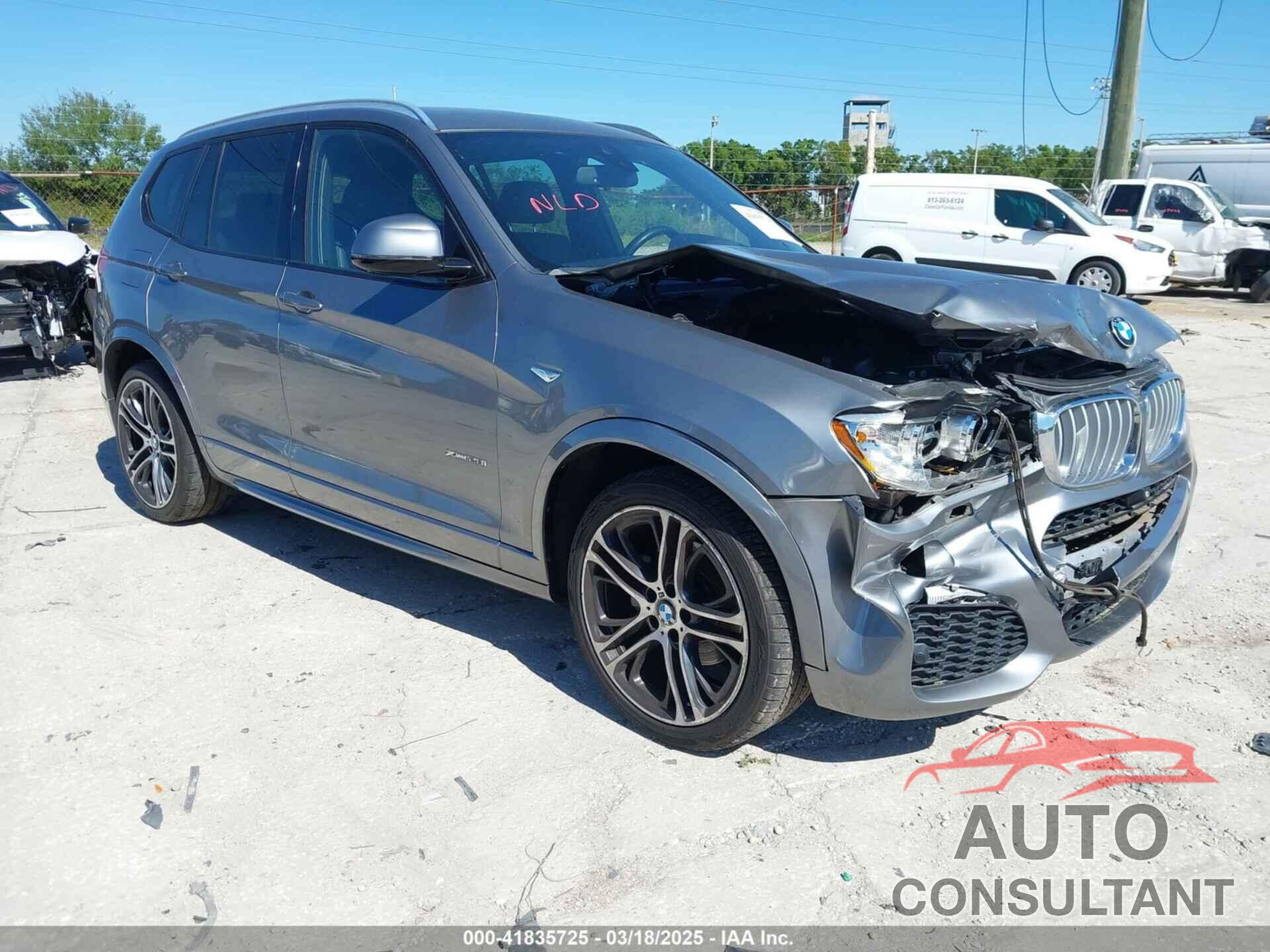 BMW X3 2015 - 5UXWX9C51F0D49826