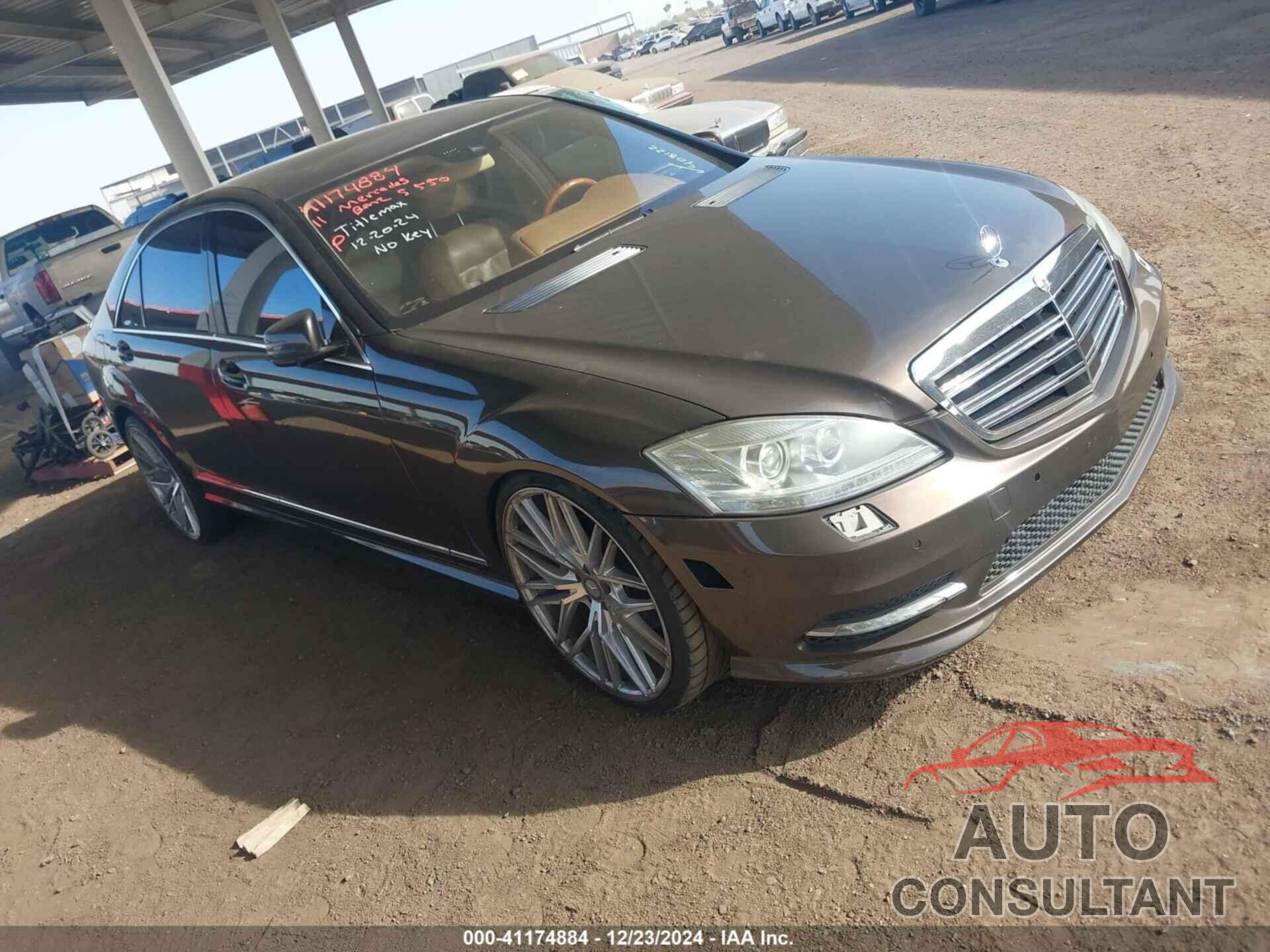 MERCEDES-BENZ S 550 2011 - WDDNG7BB9BA408122