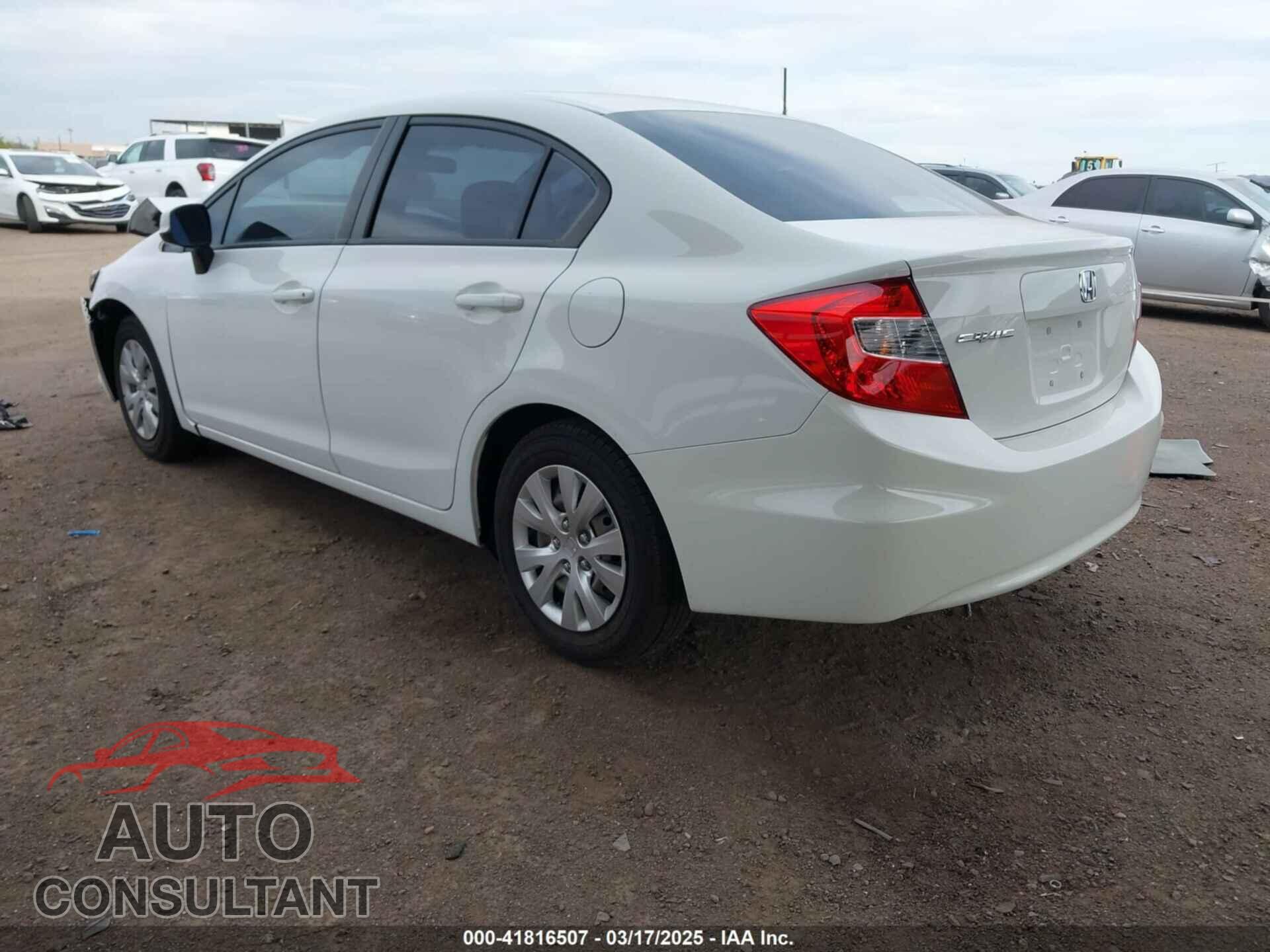 HONDA CIVIC 2012 - 19XFB2F56CE324830