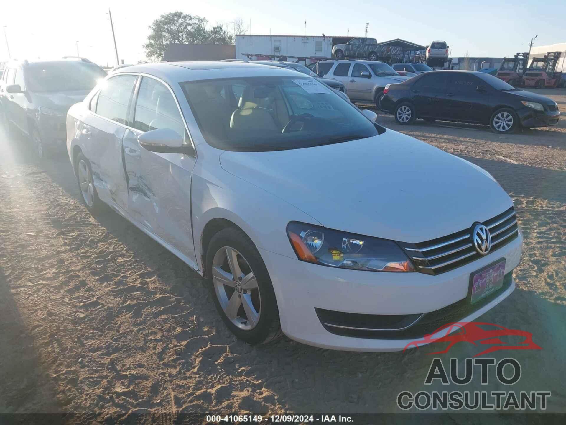 VOLKSWAGEN PASSAT 2012 - 1VWBP7A31CC094685