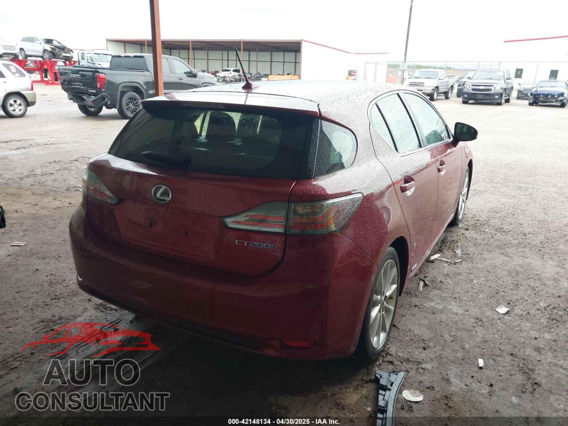 LEXUS CT 200H 2012 - JTHKD5BH7C2056067