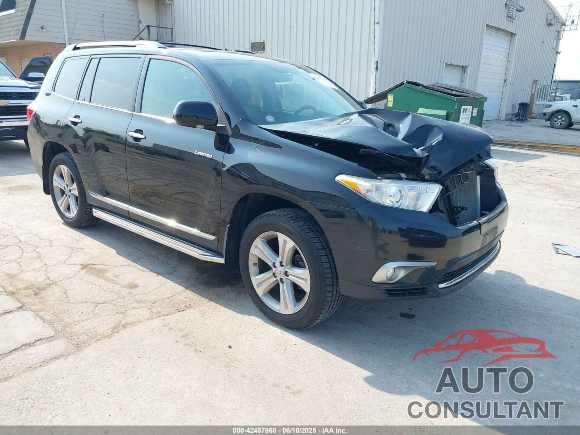 TOYOTA HIGHLANDER 2013 - 5TDDK3EH5DS177335