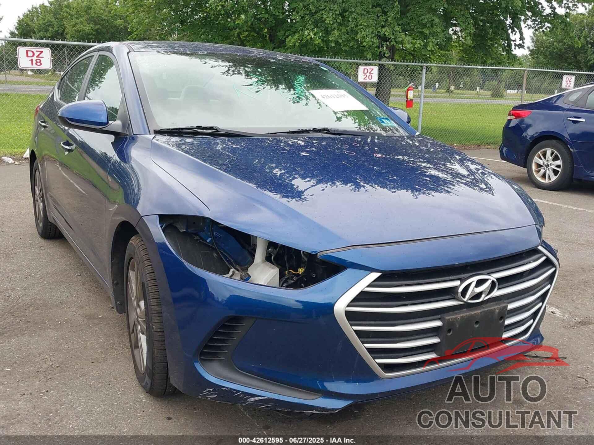 HYUNDAI ELANTRA 2018 - 5NPD84LF6JH238117