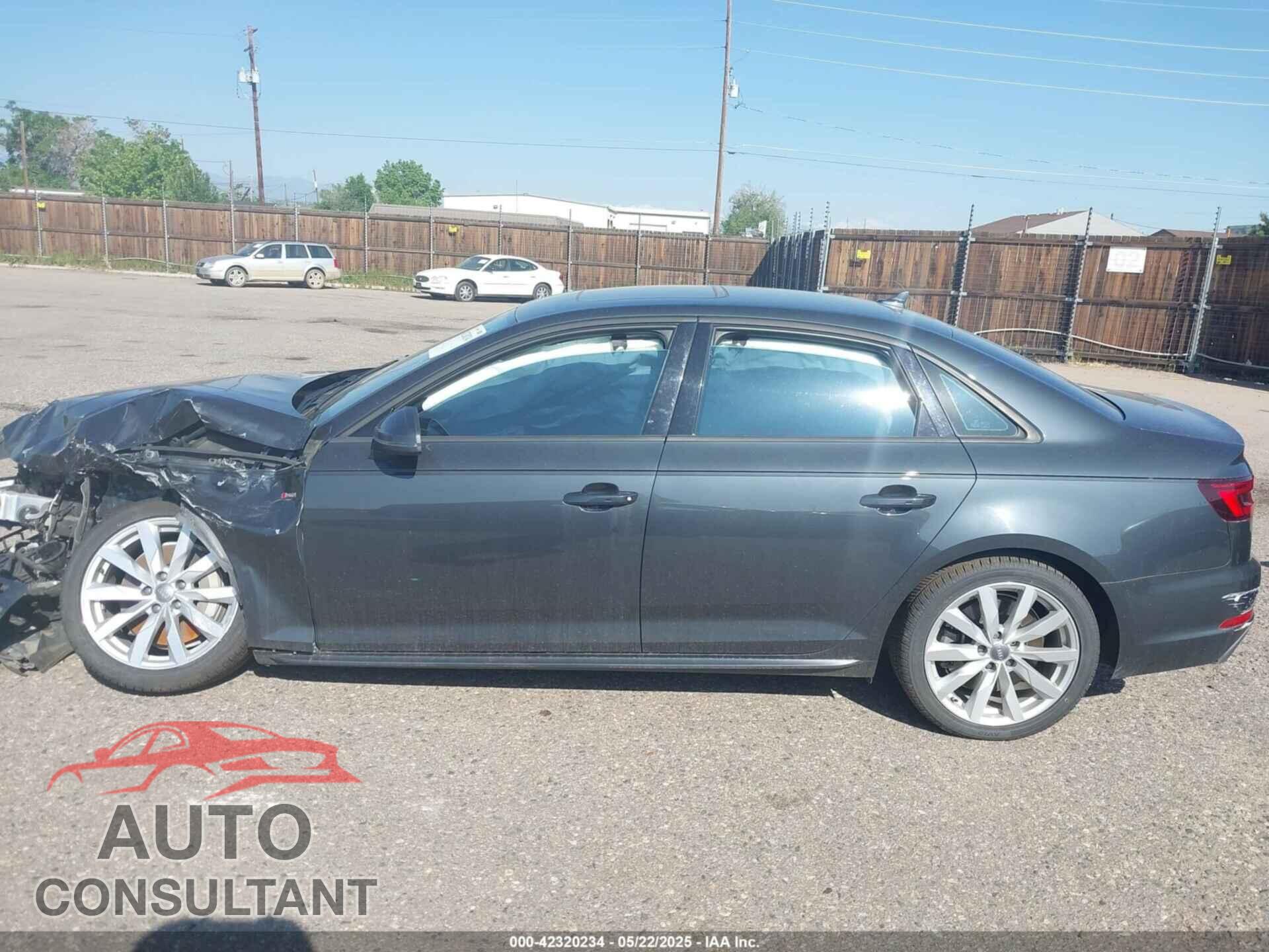 AUDI A4 2018 - WAUDNAF48JA125341