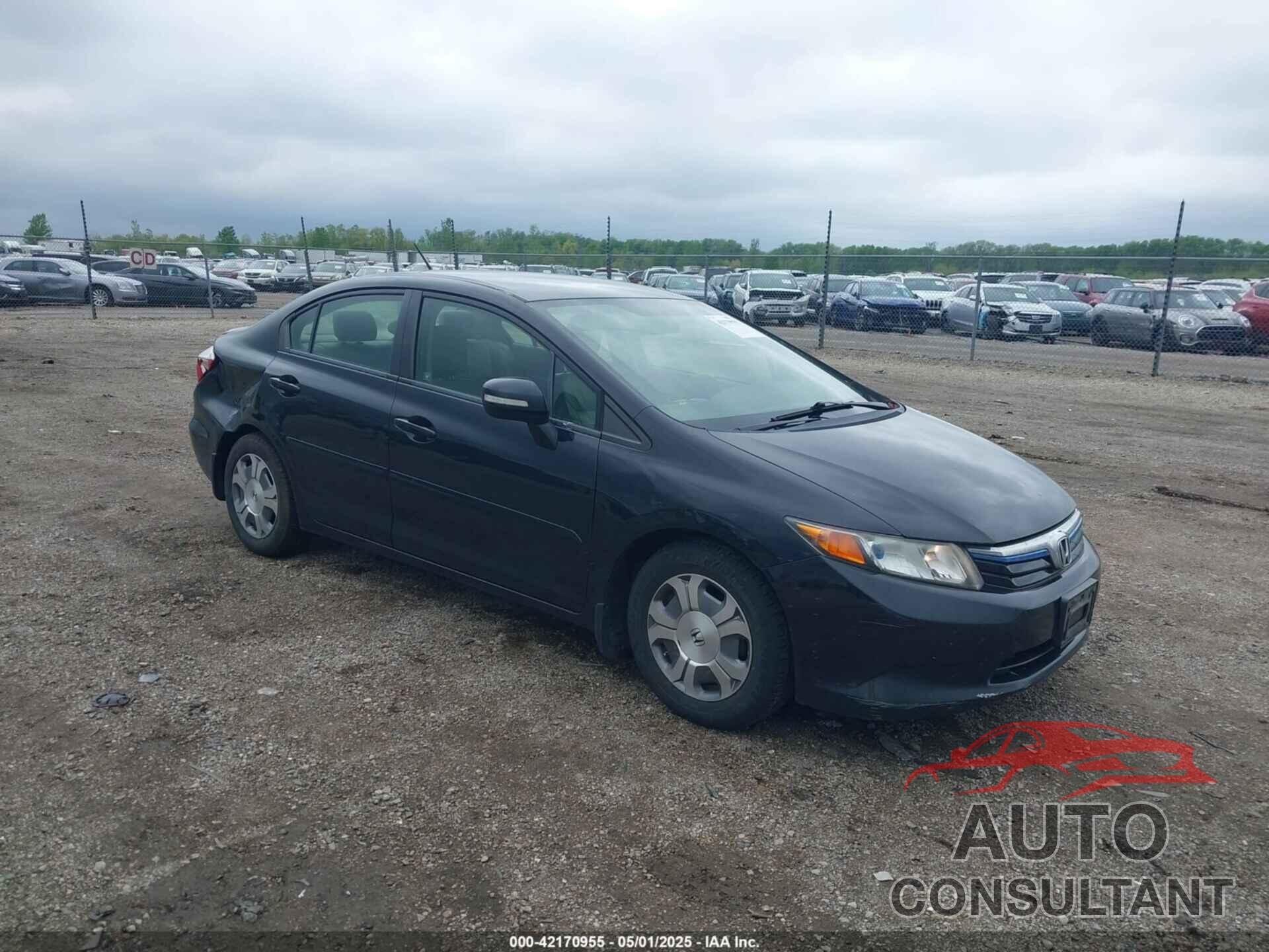 HONDA CIVIC HYBRID 2012 - JHMFB4F36CS005353