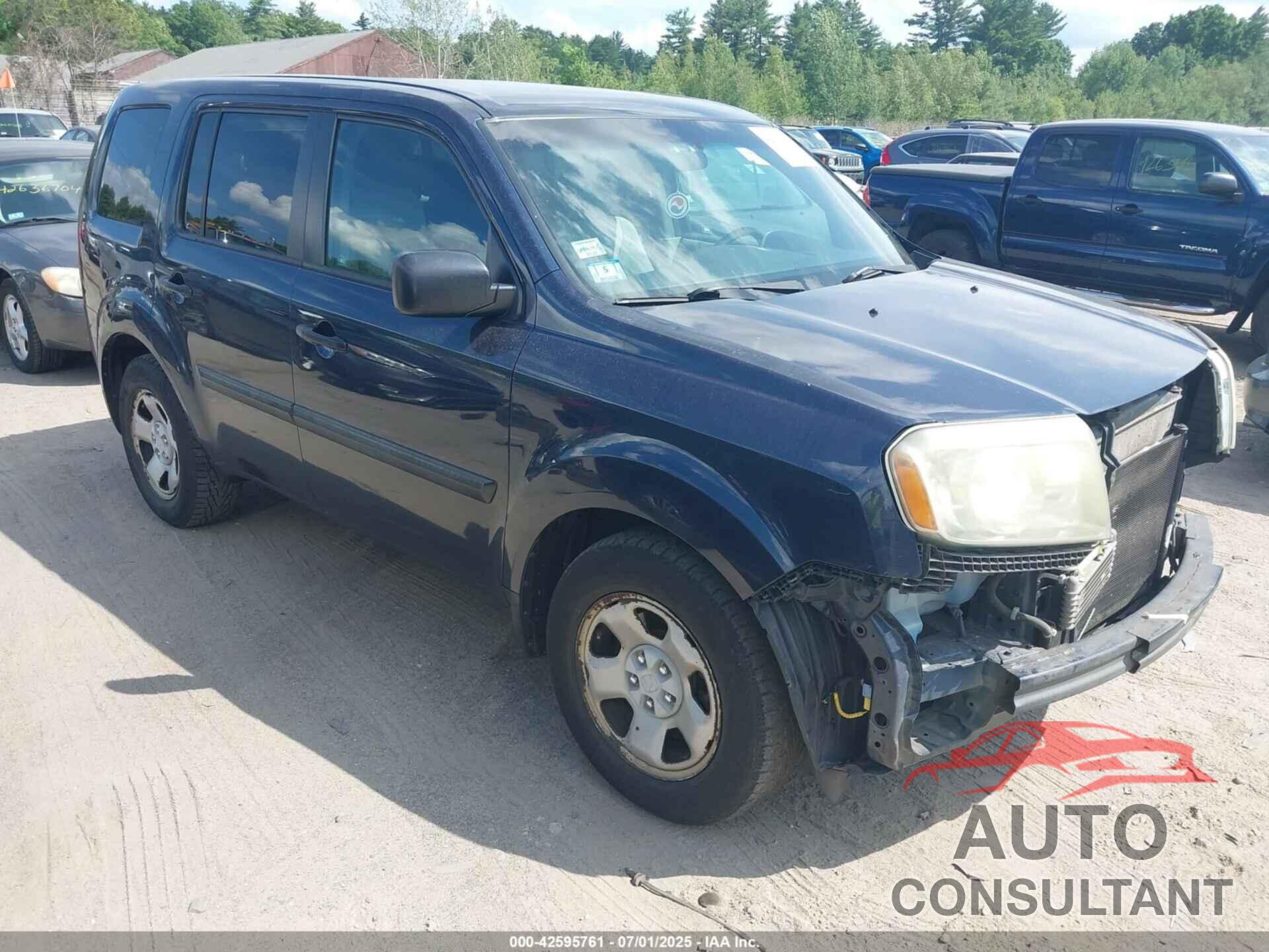 HONDA PILOT 2011 - 5FNYF4H27BB058416