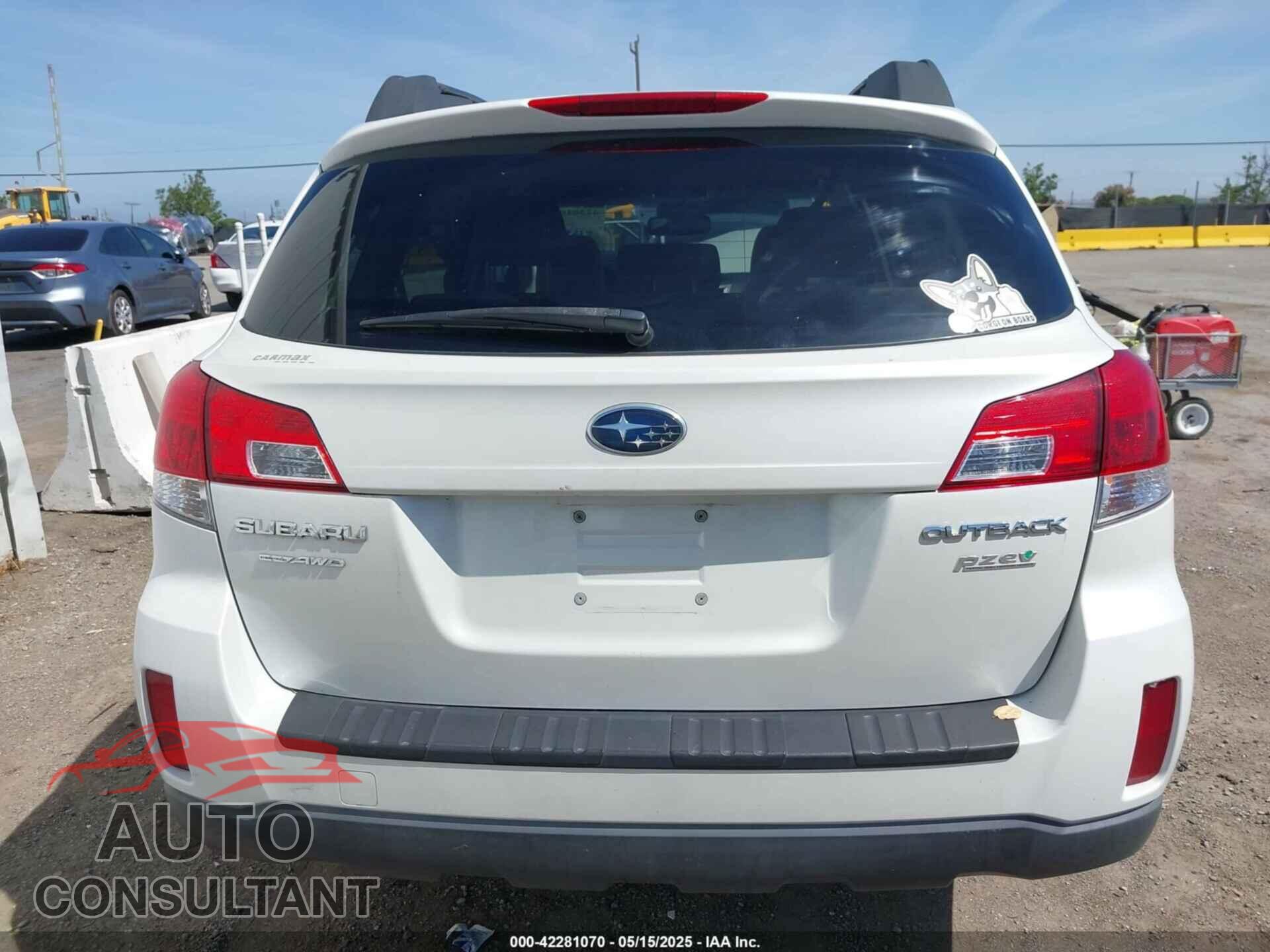 SUBARU OUTBACK 2012 - 4S4BRBCC9C3282475