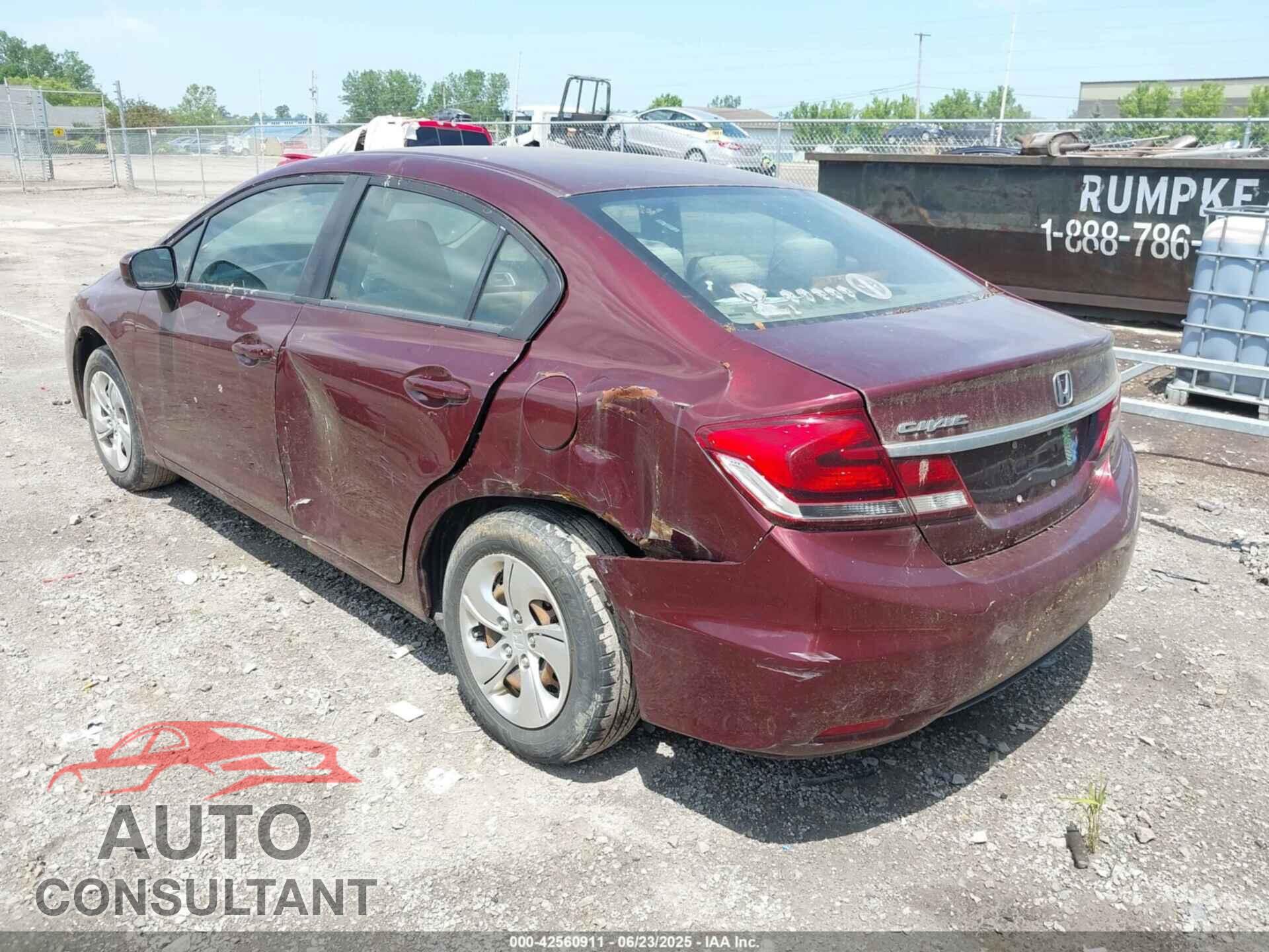 HONDA CIVIC 2014 - 19XFB2F54EE070649