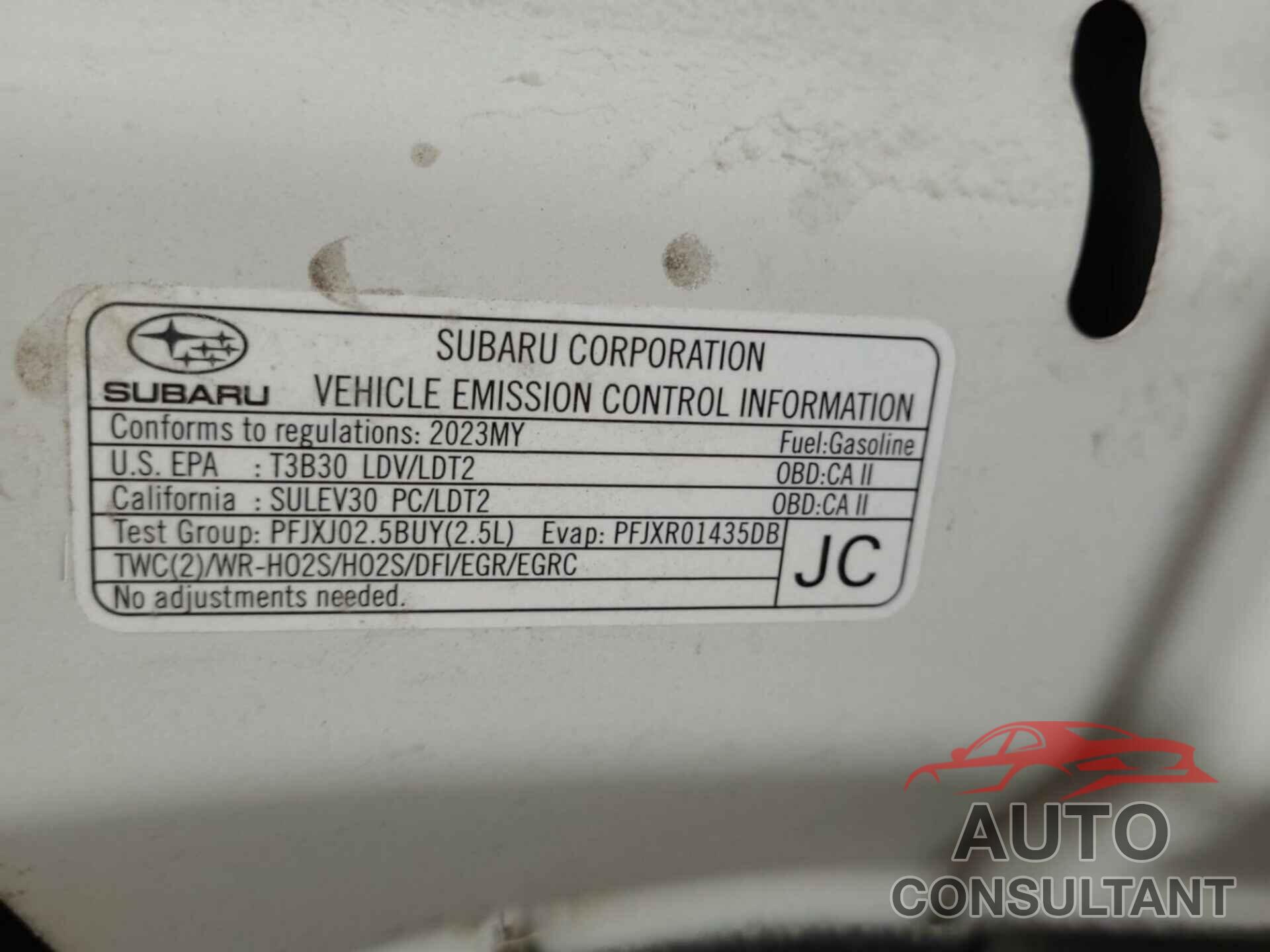 SUBARU OUTBACK 2023 - 4S4BTADC6P3138544