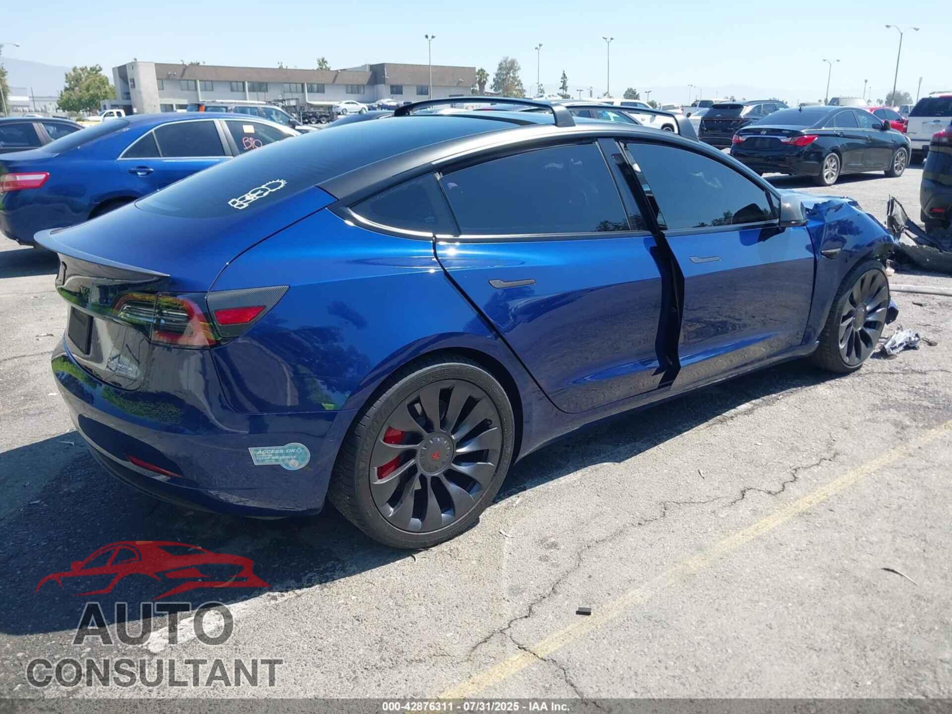 TESLA MODEL 3 2022 - 5YJ3E1EC2NF298258