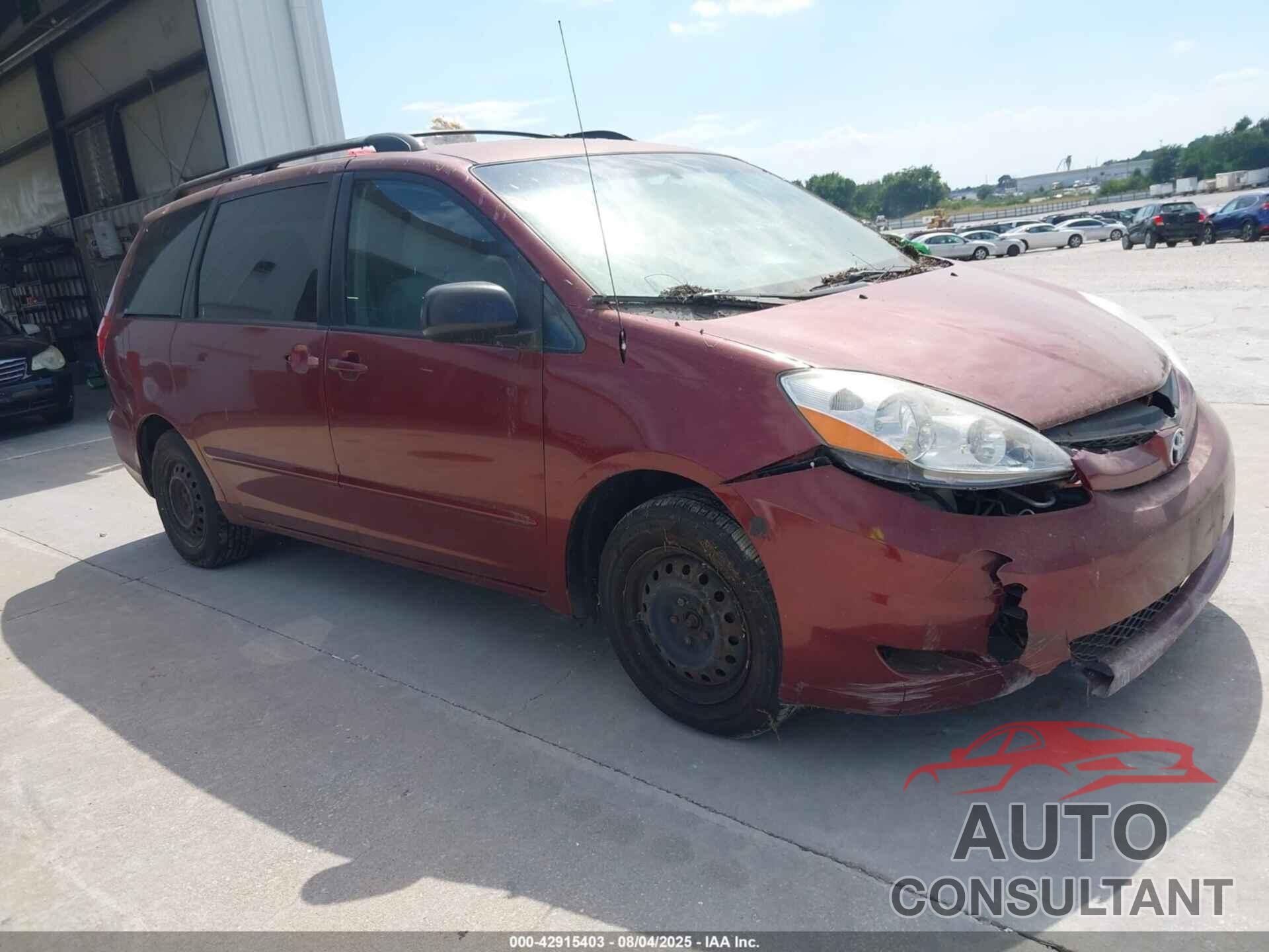 TOYOTA SIENNA 2009 - 5TDZK23C79S252826